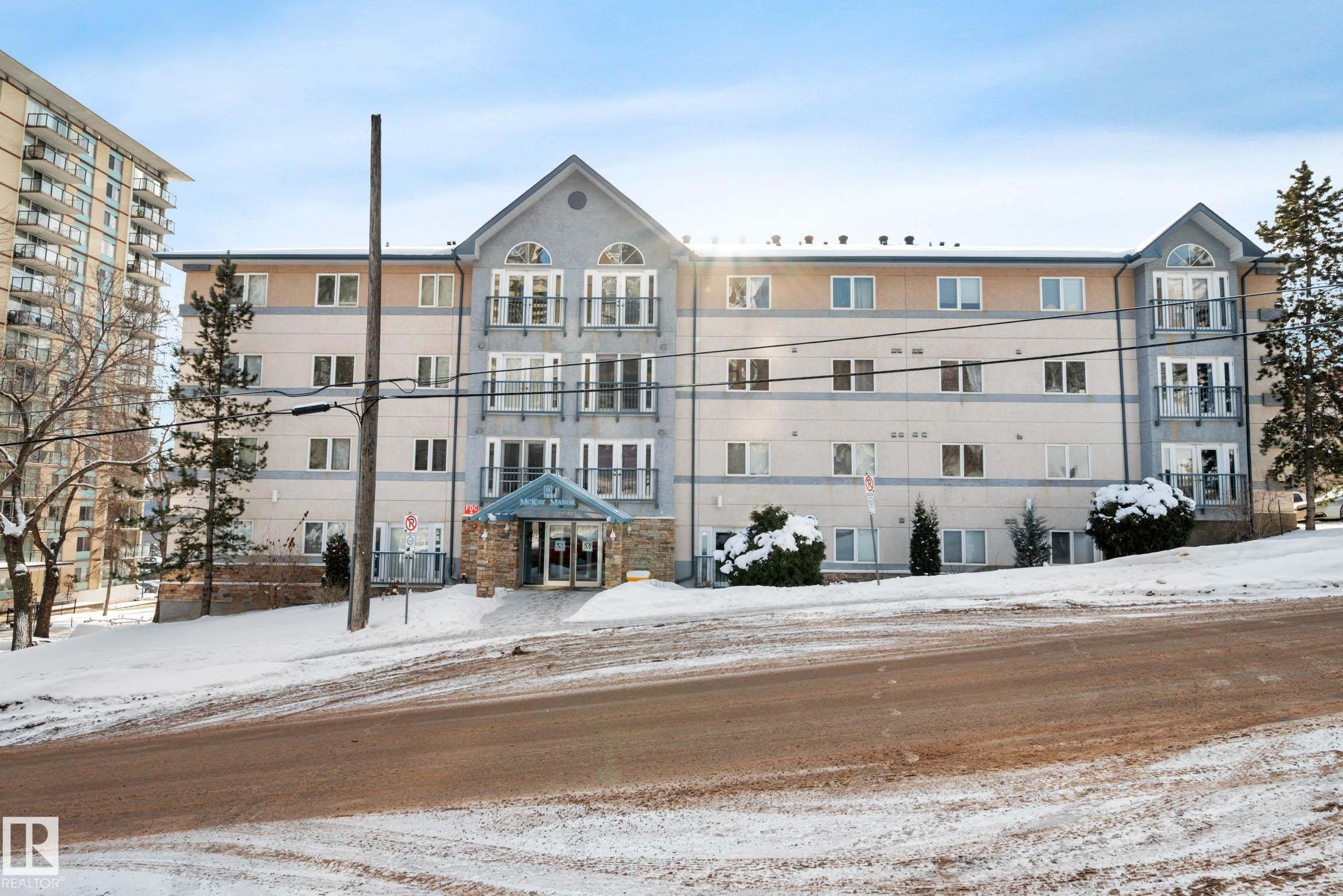418 10403 98 Avenue, Edmonton, AB - Outdoor With Balcony With Facade