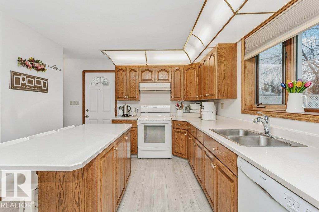 13020 157 Avenue Nw, Edmonton, AB - Indoor Photo Showing Kitchen With Double Sink