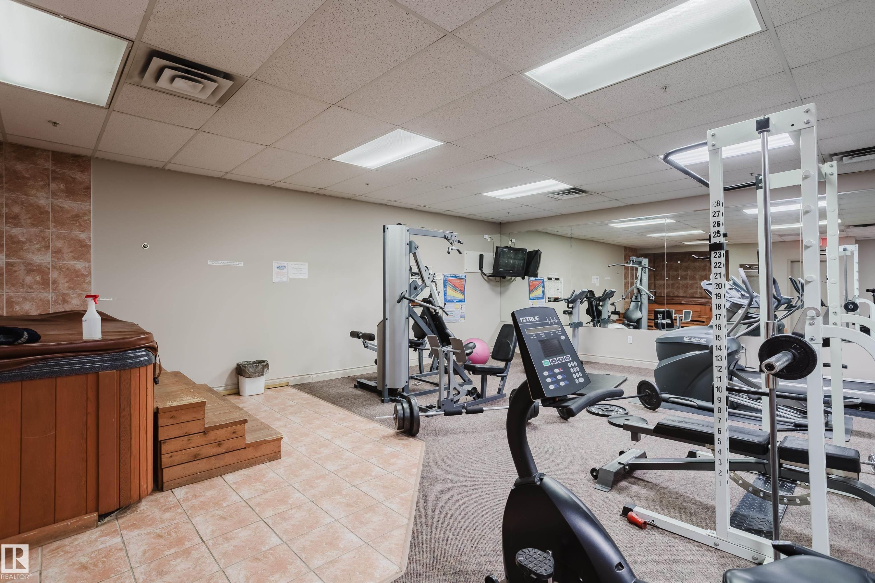 506 9919 105 Street, Edmonton, AB - Indoor Photo Showing Gym Room