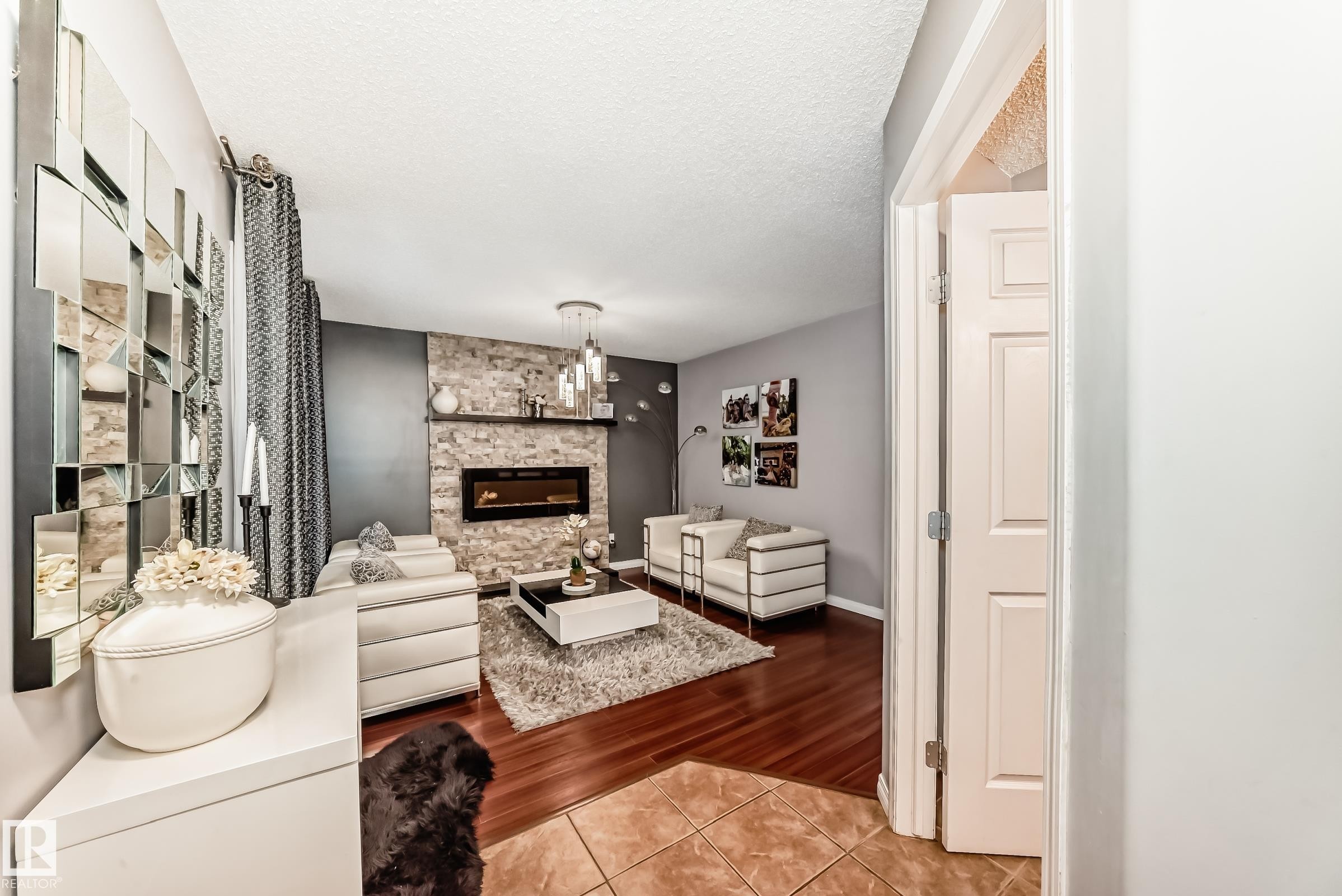 5819 Sutter Place, Edmonton, AB - Indoor With Fireplace