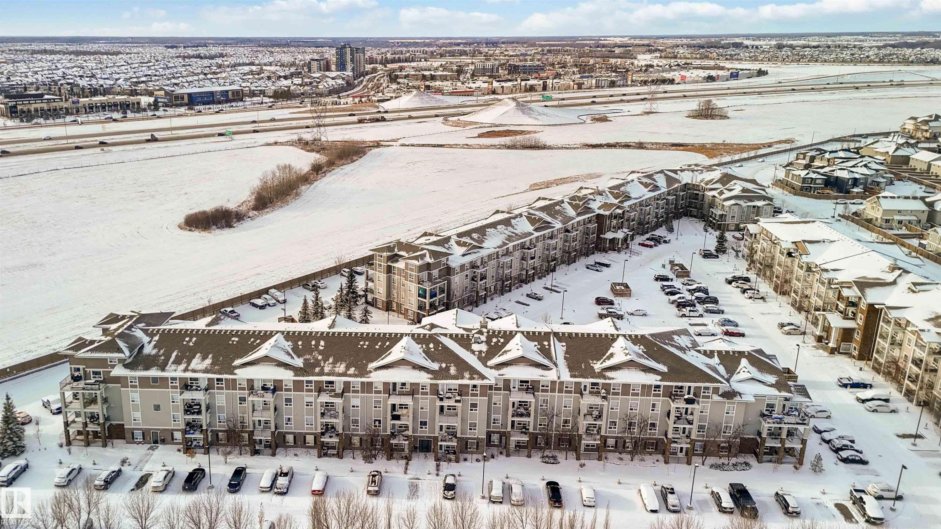 Drone / aerial view - 2117 9357 Simpson Drive, Edmonton, AB - Outdoor With View