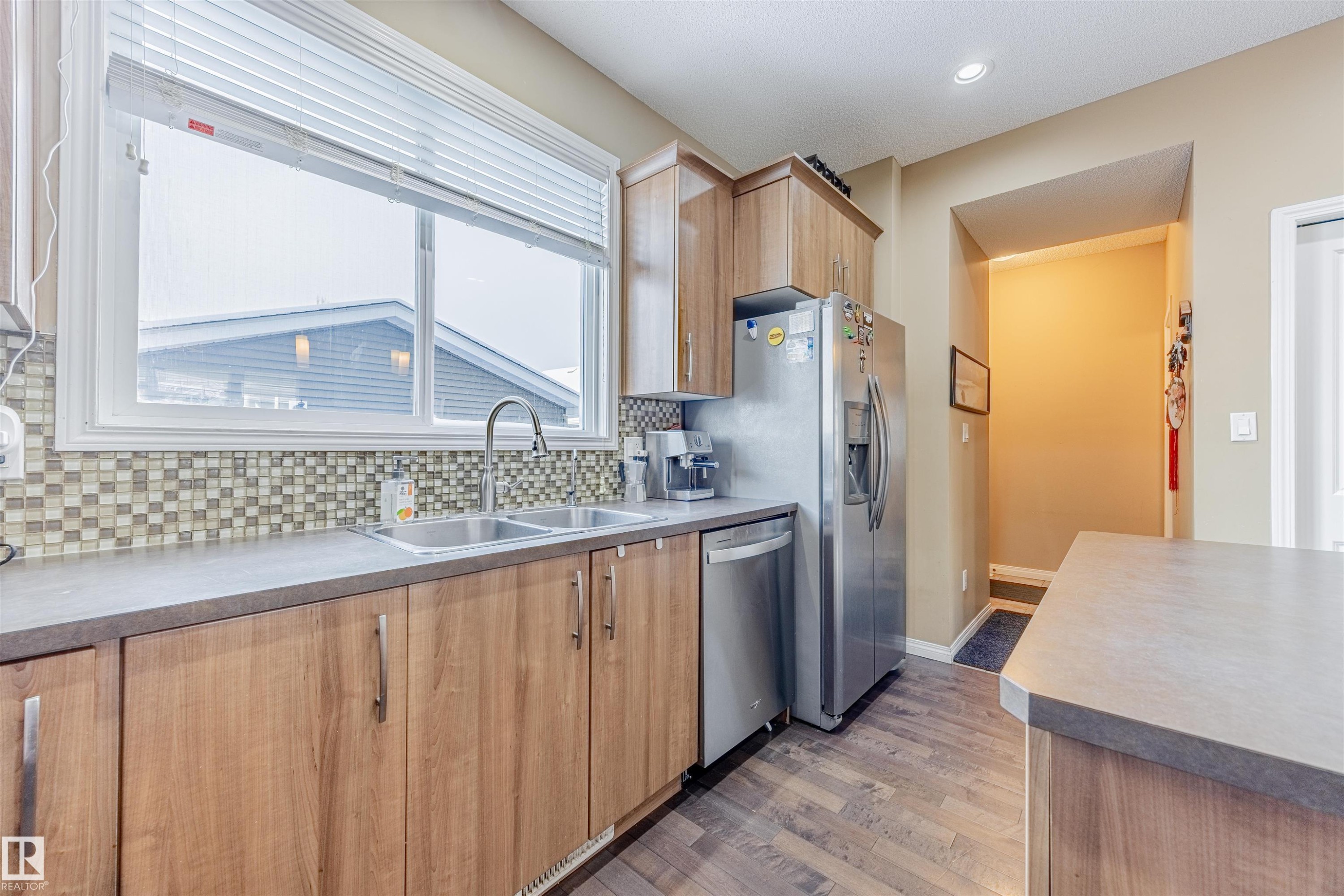 1312 74 Street, Edmonton, AB - Indoor Photo Showing Kitchen With Double Sink