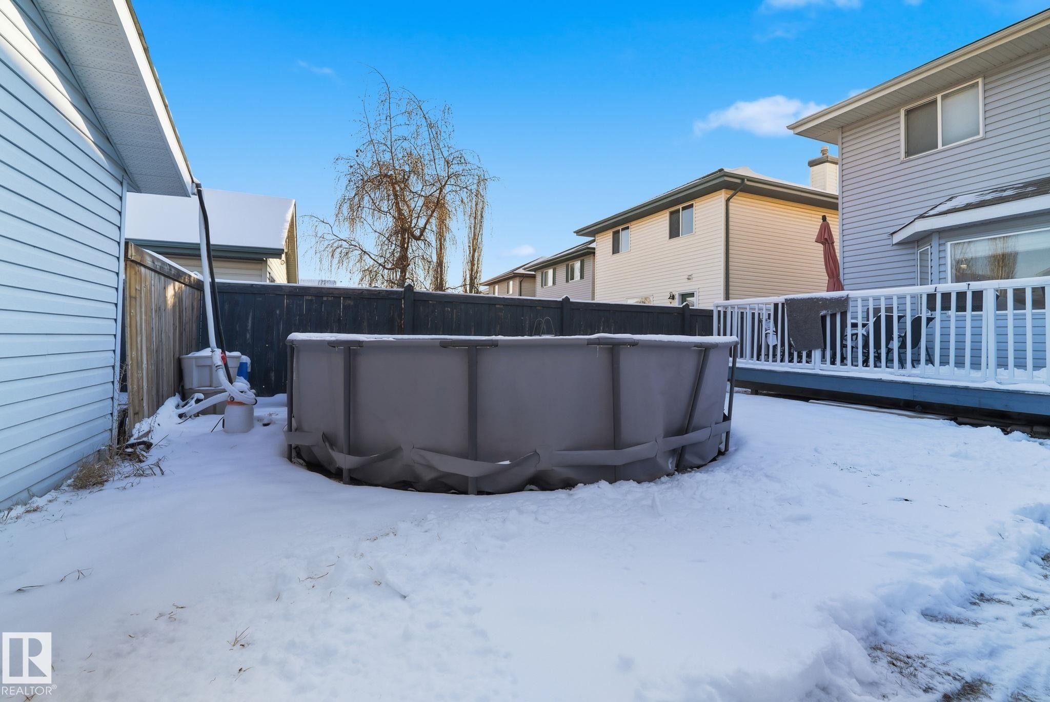 1873 Towne Centre Boulevard, Edmonton, AB - Outdoor With Above Ground Pool With Exterior