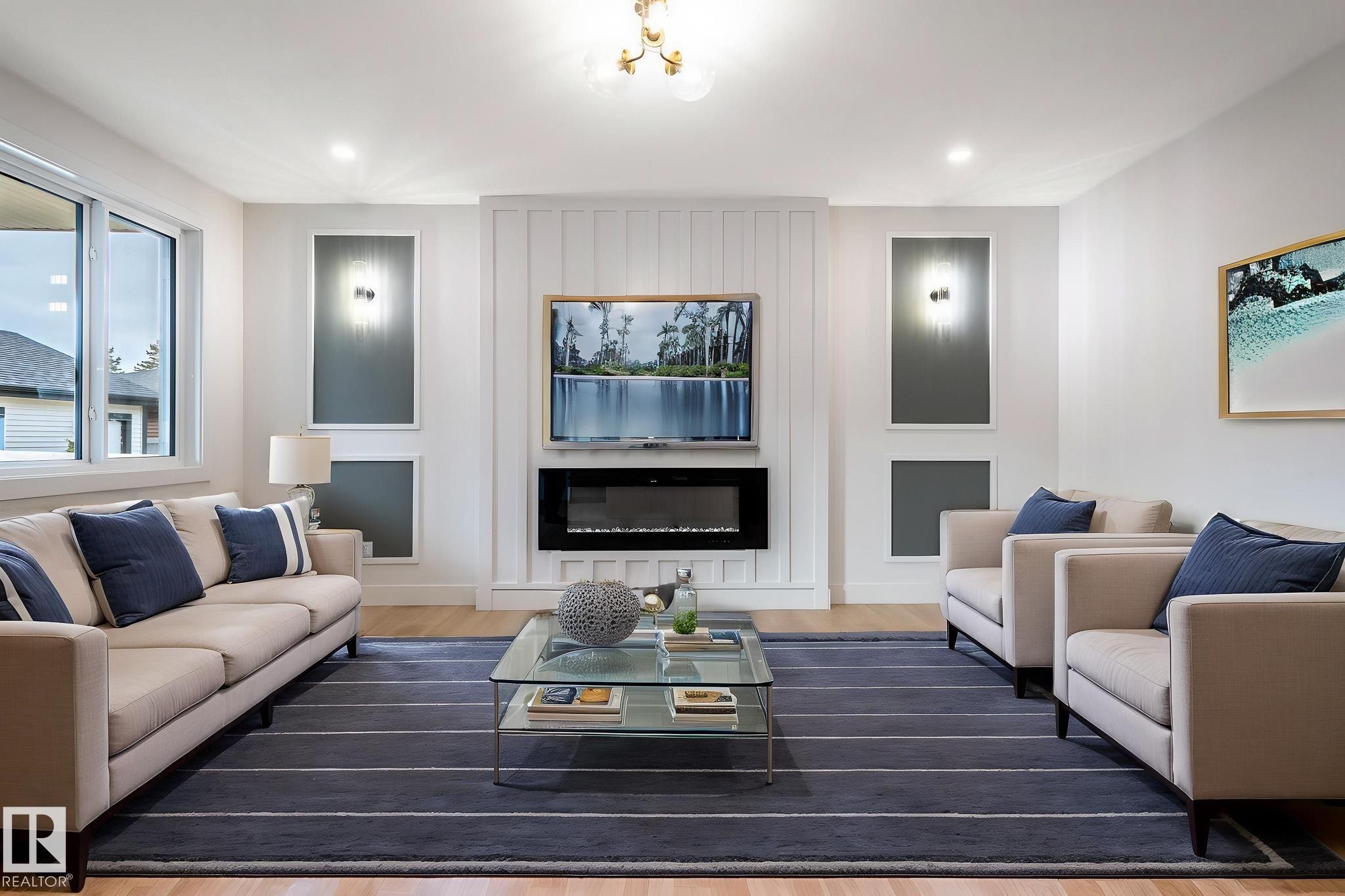 6229 Hampton Gray Avenue, Edmonton, AB - Indoor Photo Showing Living Room
