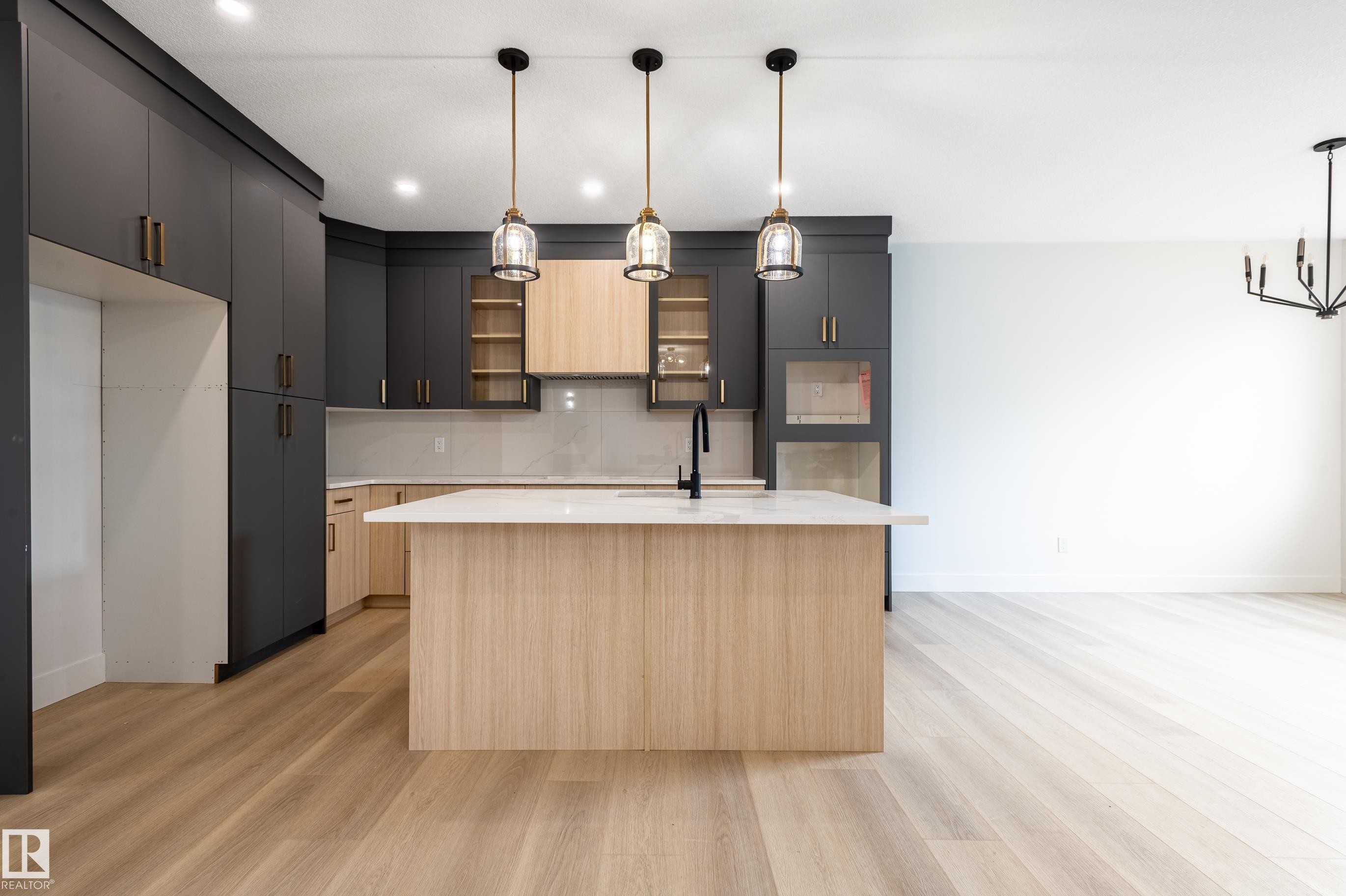 6229 Hampton Gray Avenue, Edmonton, AB - Indoor Photo Showing Kitchen With Upgraded Kitchen