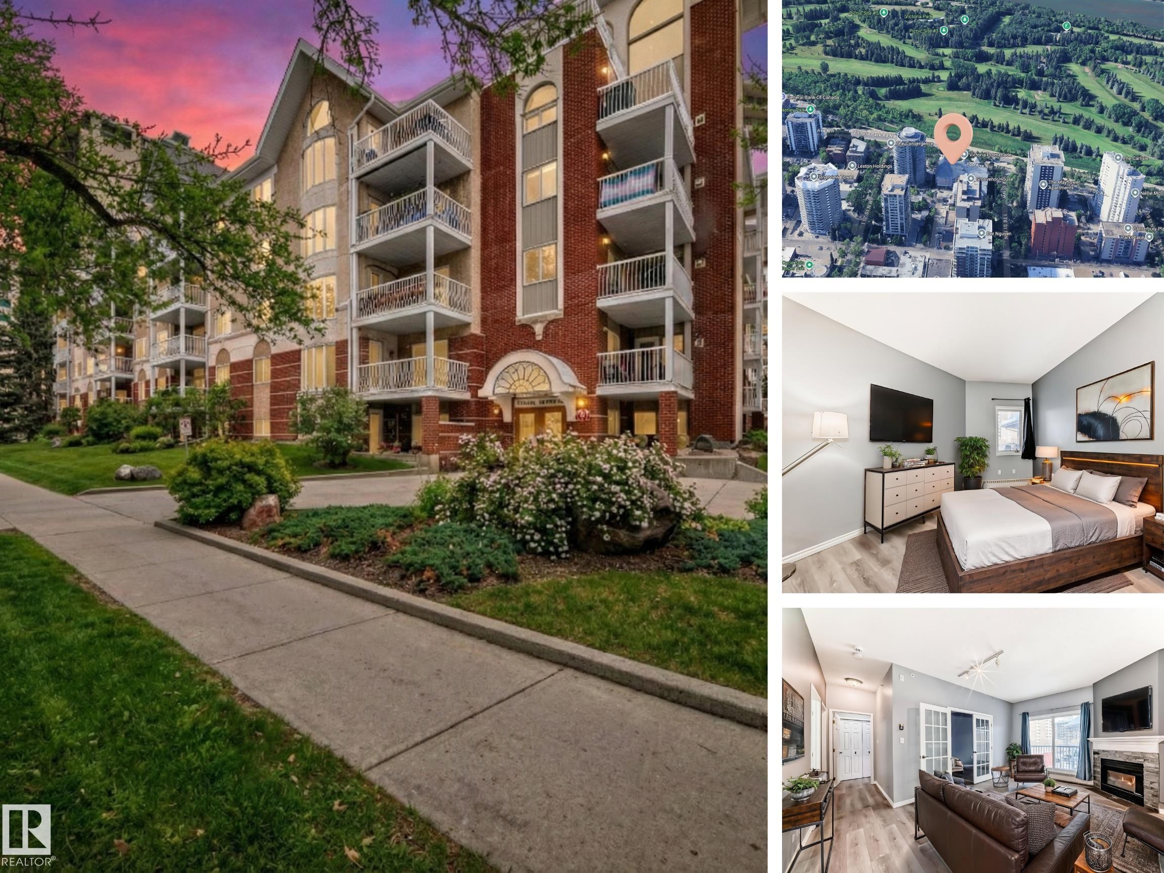 View of apartment building / complex - 507 11716 100 Avenue, Edmonton, AB - Outdoor With Balcony With Facade