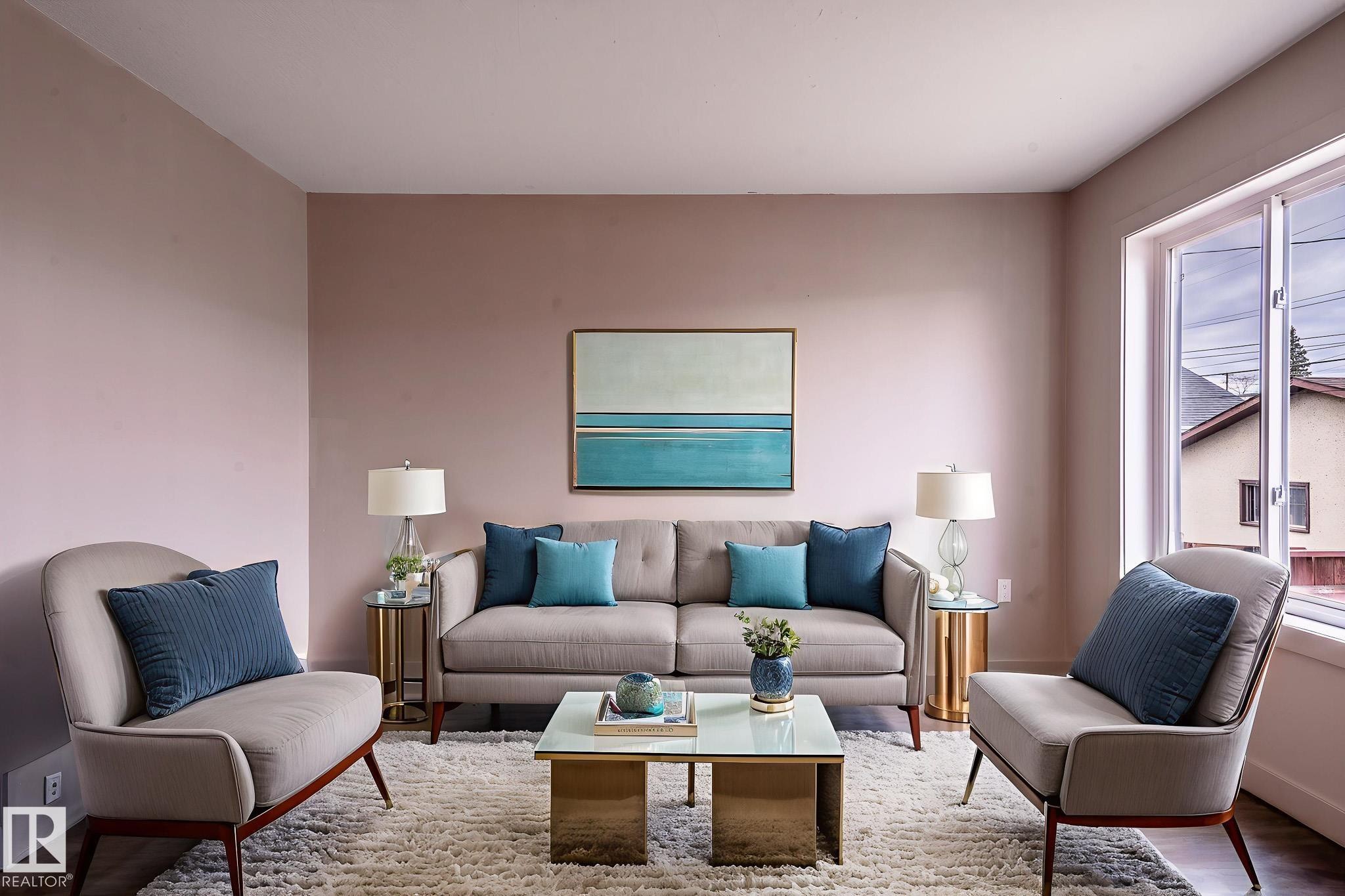 12126 65 Street, Edmonton, AB - Indoor Photo Showing Living Room