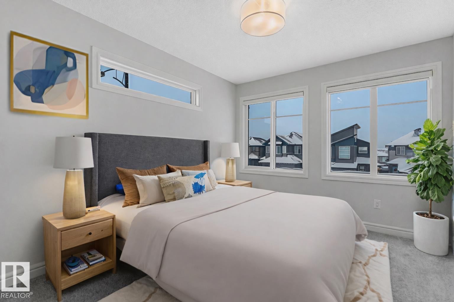 Bedroom with carpet floors - 4447 Kinsella Green, Edmonton, AB - Indoor Photo Showing Bedroom
