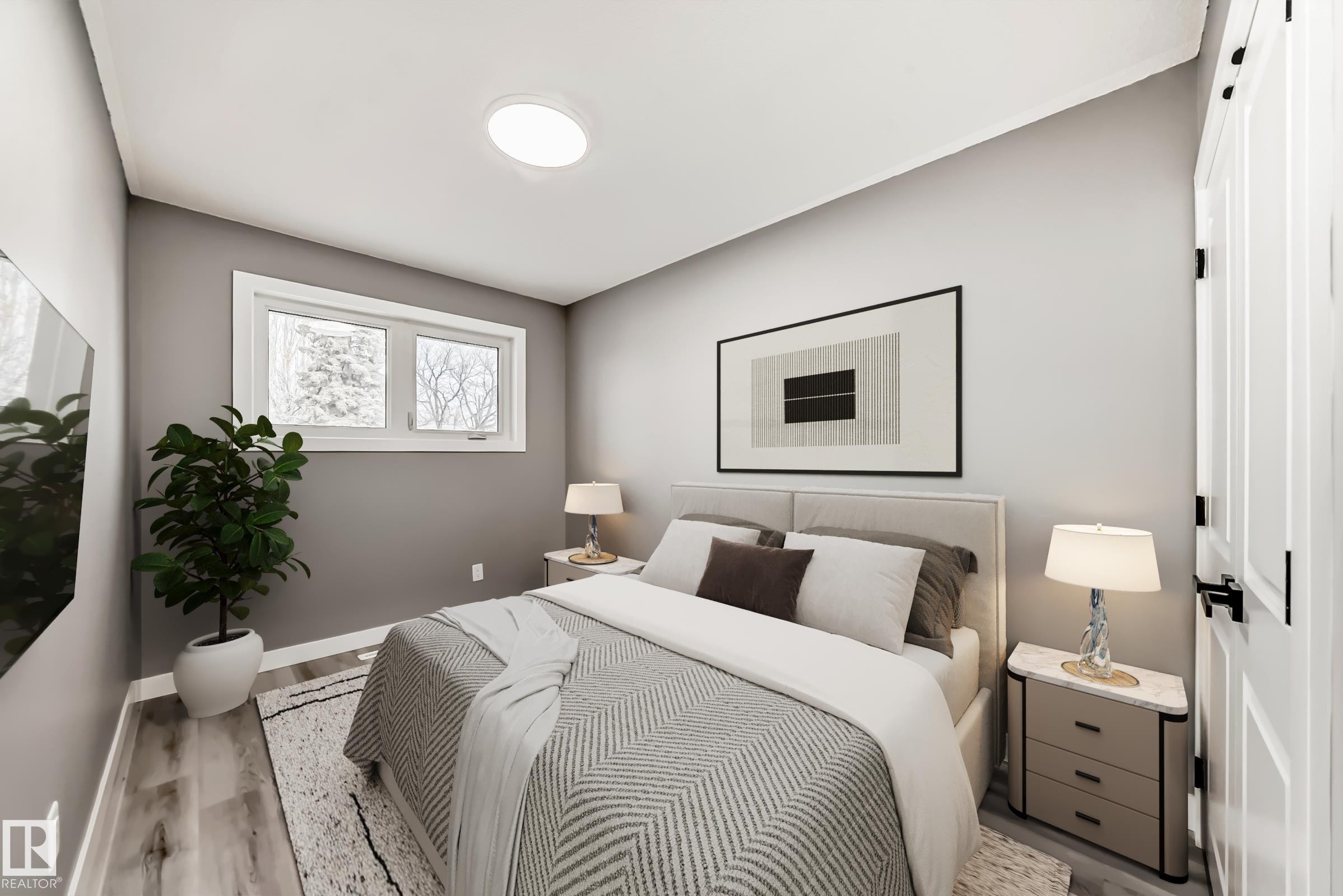 7011 135A Avenue, Edmonton, AB - Indoor Photo Showing Bedroom