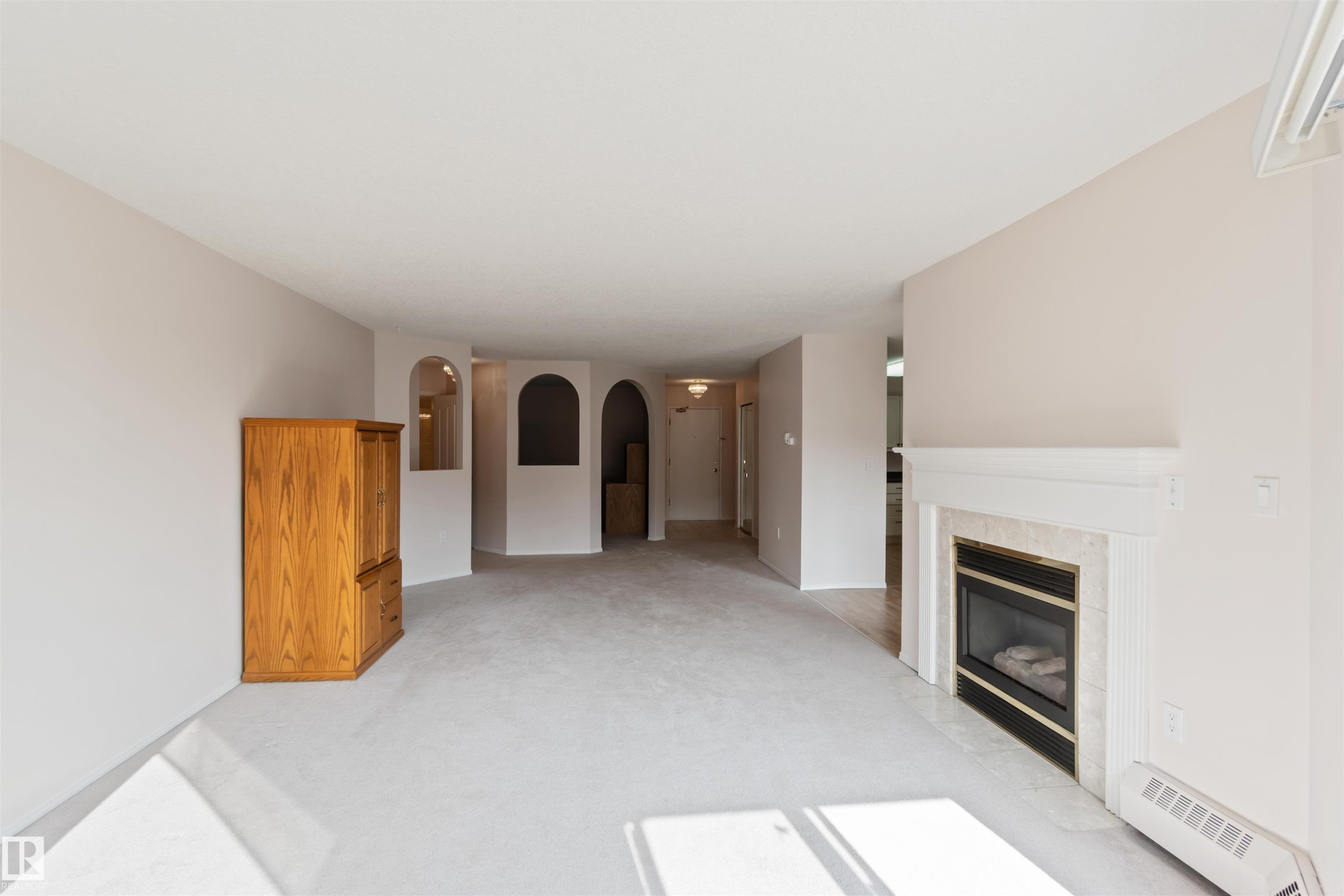 312 15499 Castle Downs Road, Edmonton, AB - Indoor With Fireplace