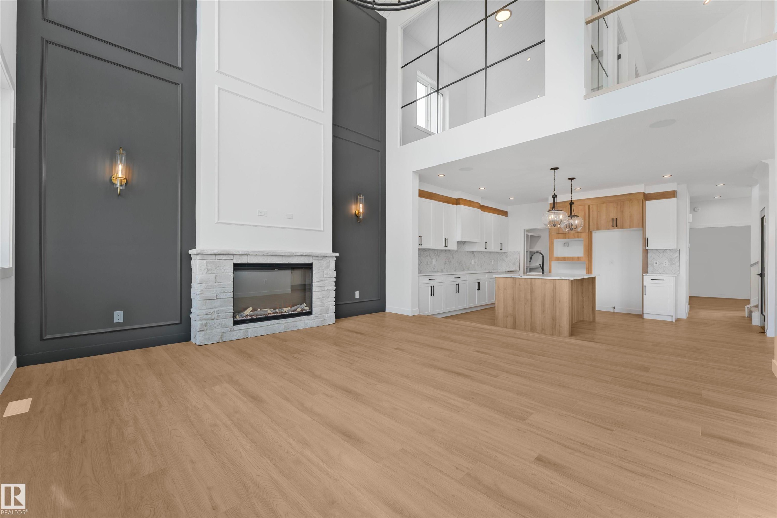 57 Eldridge Point(E), St. Albert, AB - Indoor With Fireplace