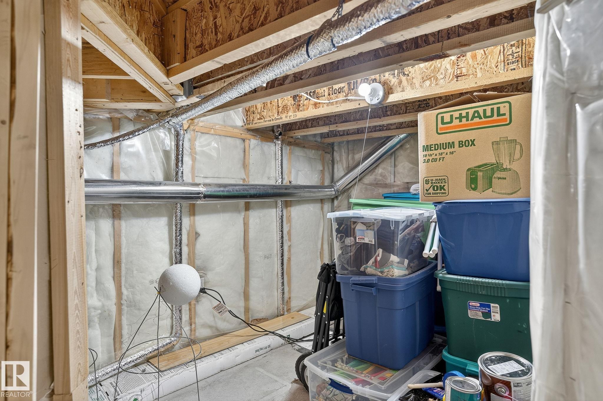 1147 Rutherford Close, Edmonton, AB - Indoor Photo Showing Basement