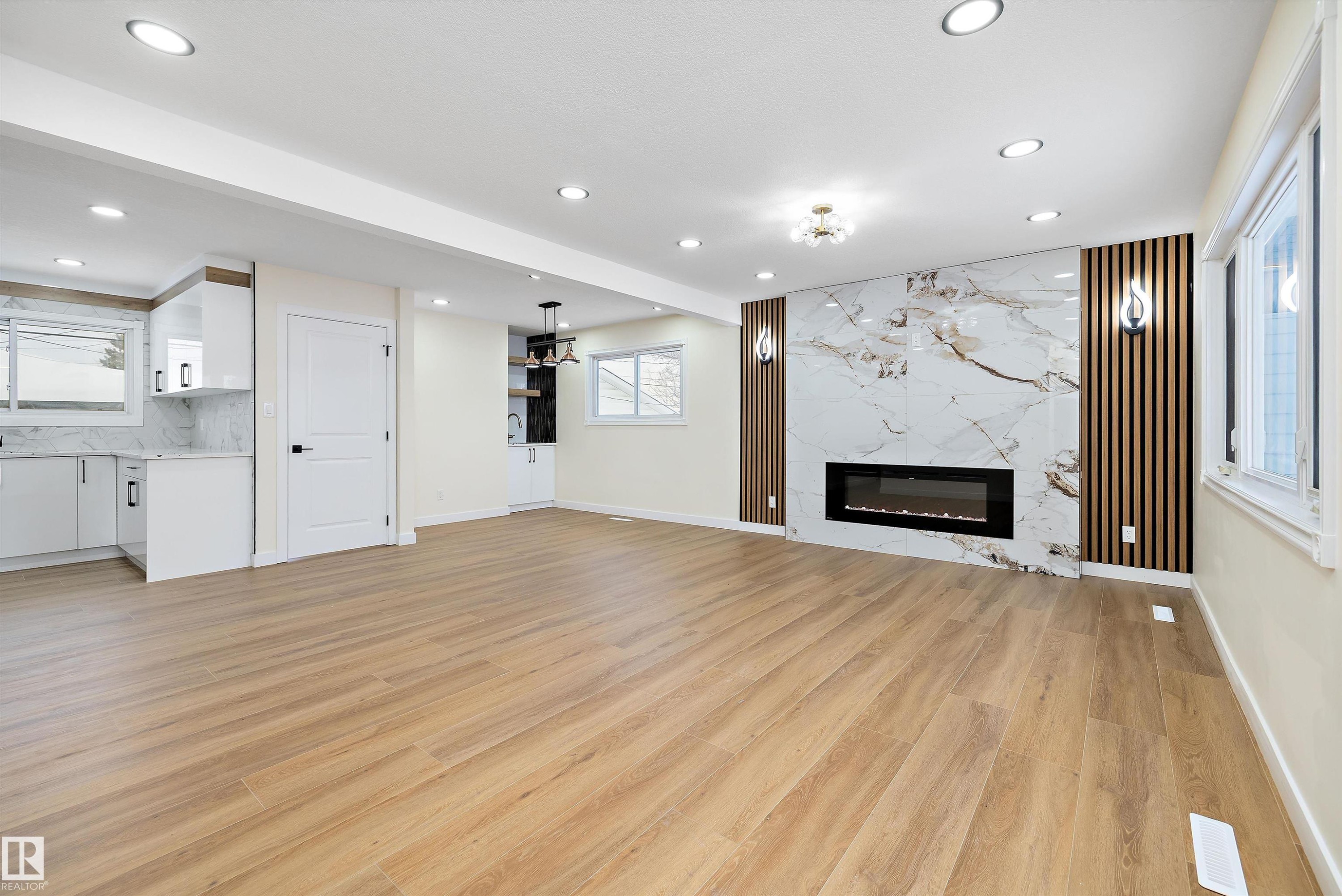 13519 109 Street, Edmonton, AB - Indoor Photo Showing Other Room With Fireplace