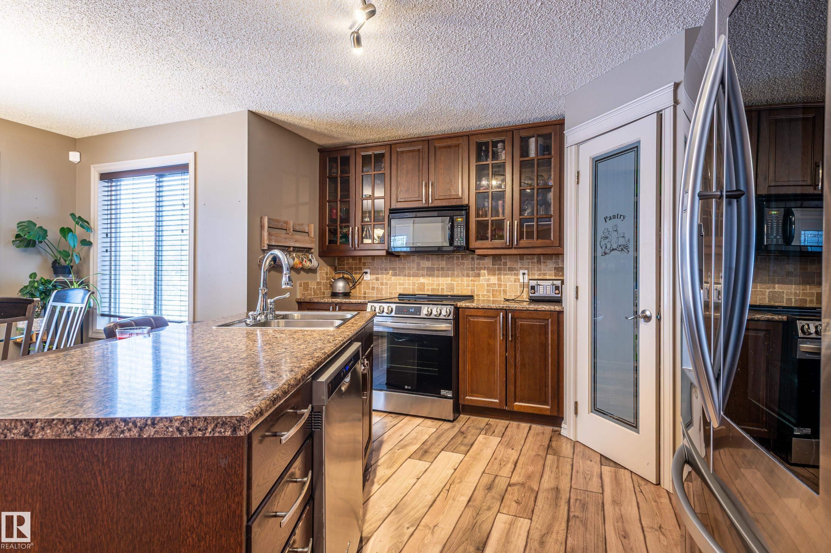 161 Hayward Crescent, Edmonton, AB - Indoor Photo Showing Kitchen With Double Sink