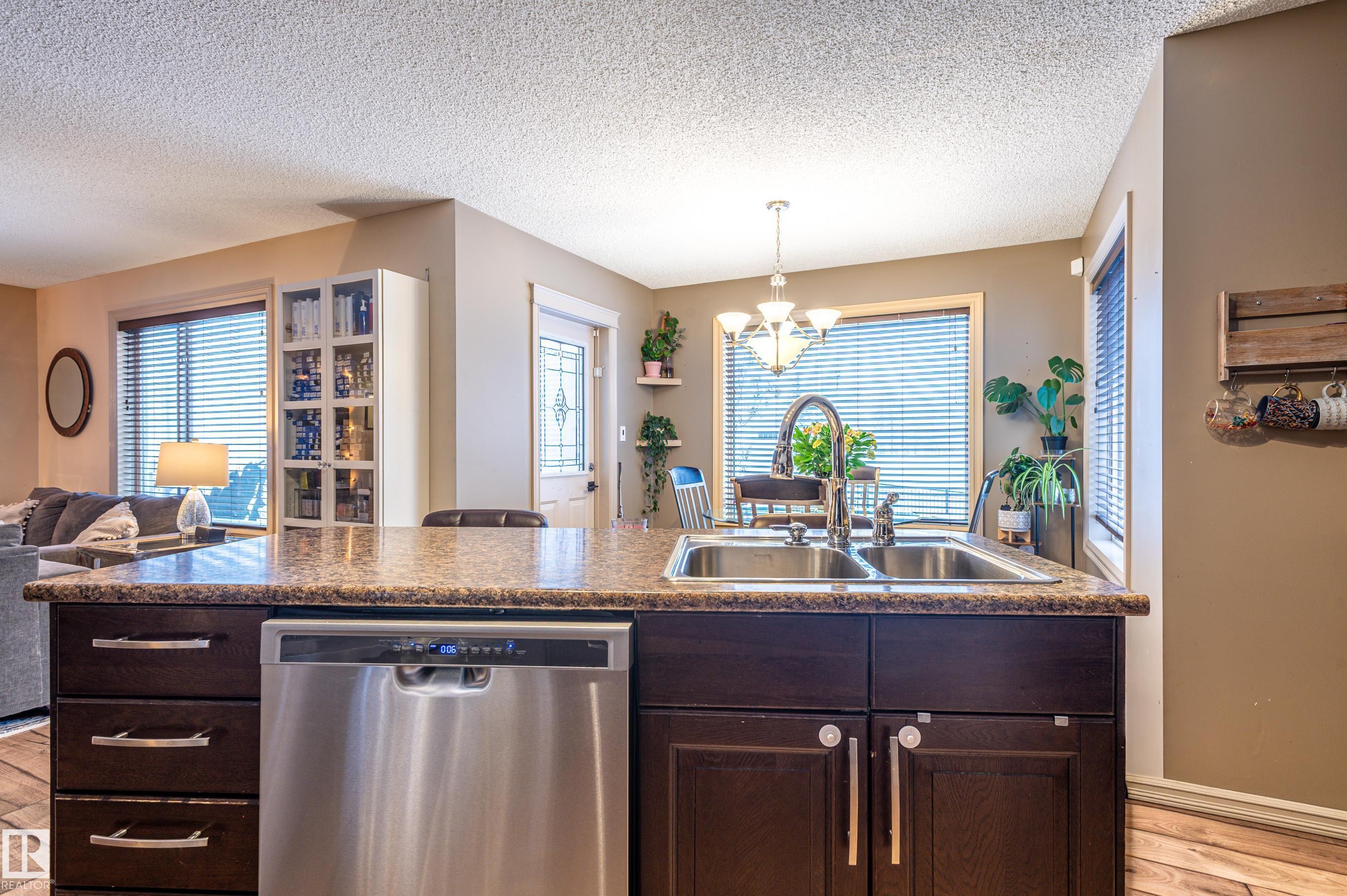 161 Hayward Crescent, Edmonton, AB - Indoor Photo Showing Kitchen With Double Sink