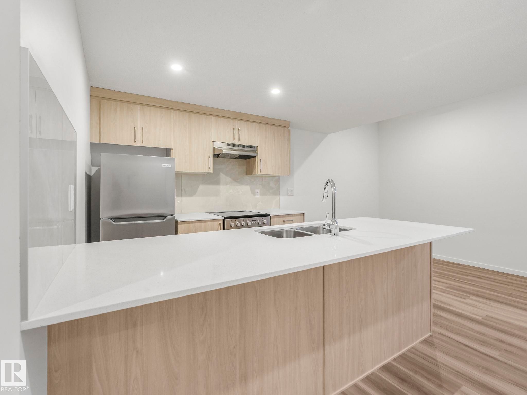 20506 16A Avenue, Edmonton, AB - Indoor Photo Showing Kitchen With Double Sink
