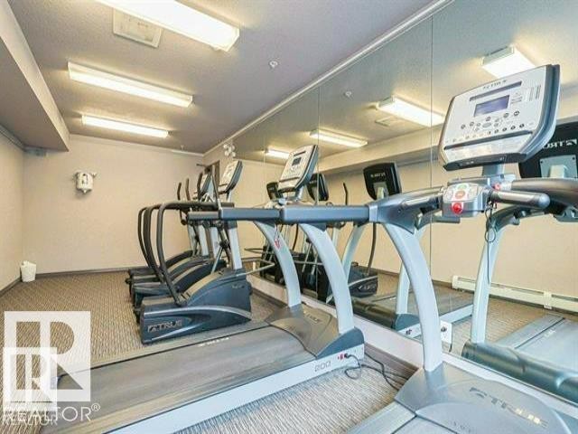 443 301 Clareview Station Drive Nw, Edmonton, AB - Indoor Photo Showing Gym Room