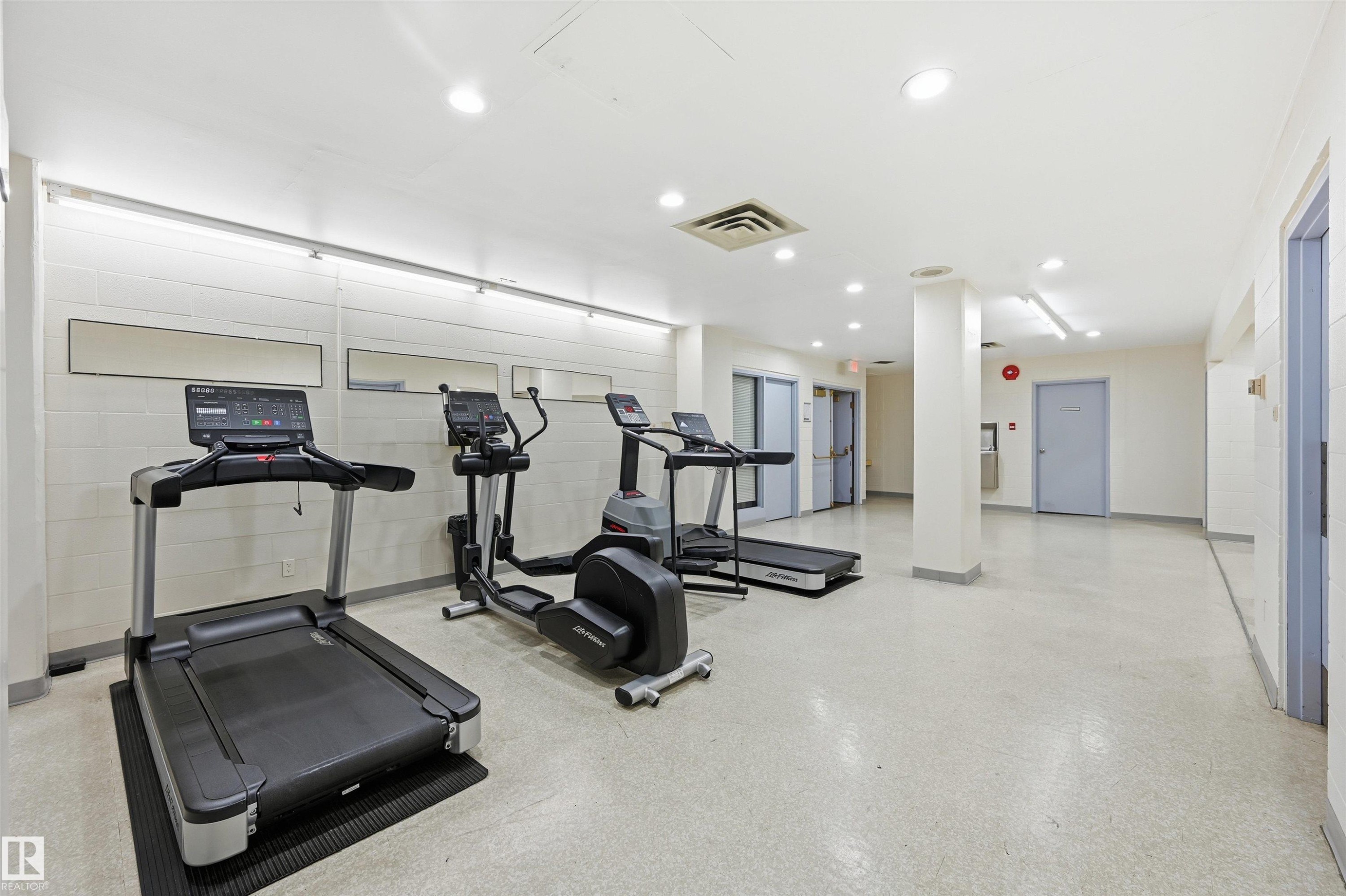 1808 10149 Saskatchewan Drive, Edmonton, AB - Indoor Photo Showing Gym Room