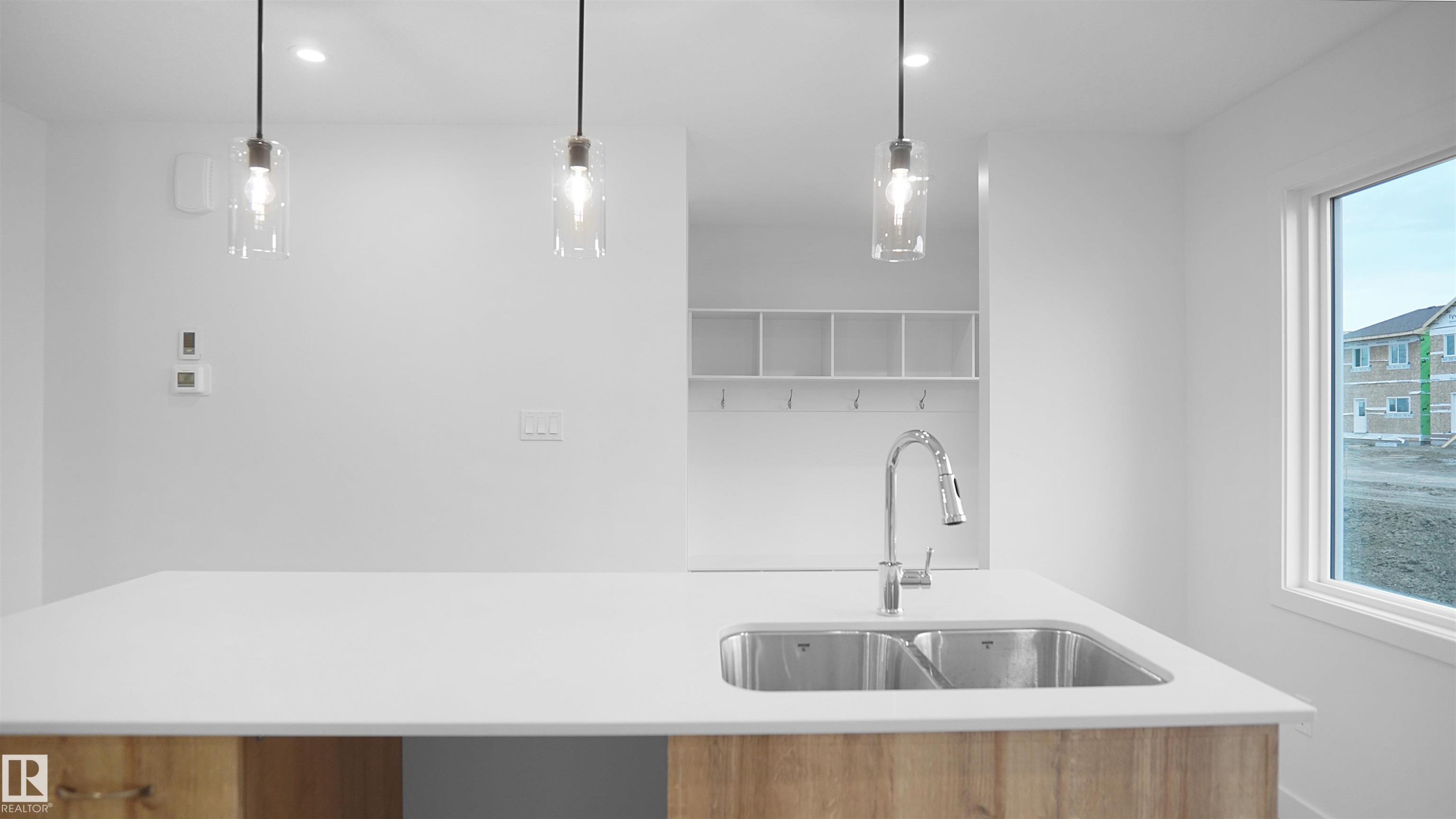 18839 29 Avenue, Edmonton, AB - Indoor Photo Showing Kitchen With Double Sink
