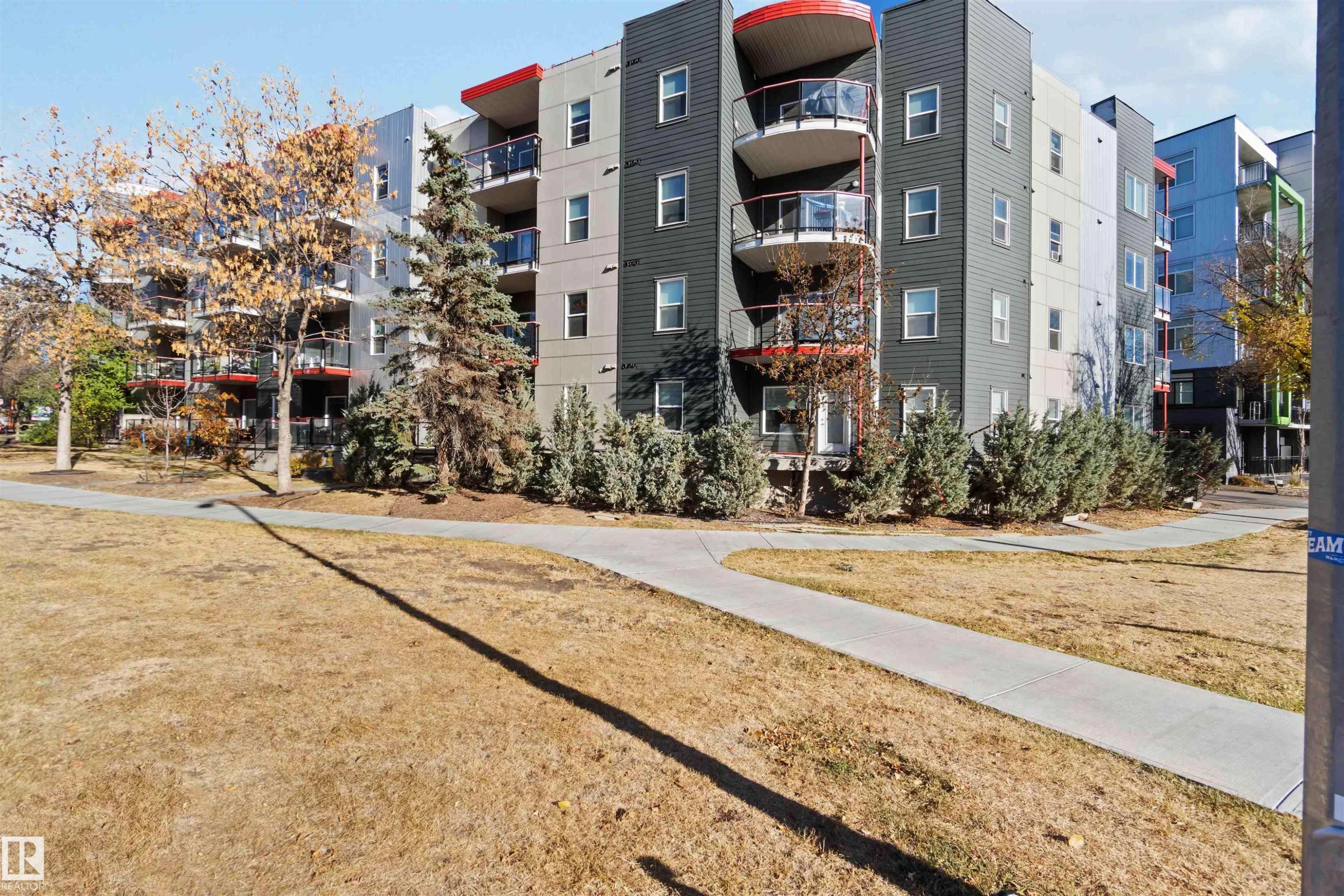 View of apartment building / complex - 107 10611 117 Street, Edmonton, AB - Outdoor With Facade