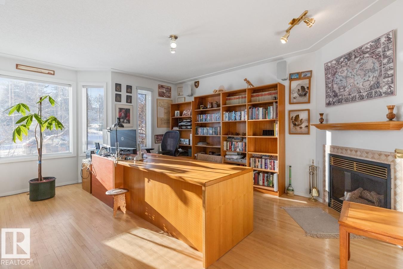 6508 109 Avenue, Edmonton, AB - Indoor With Fireplace