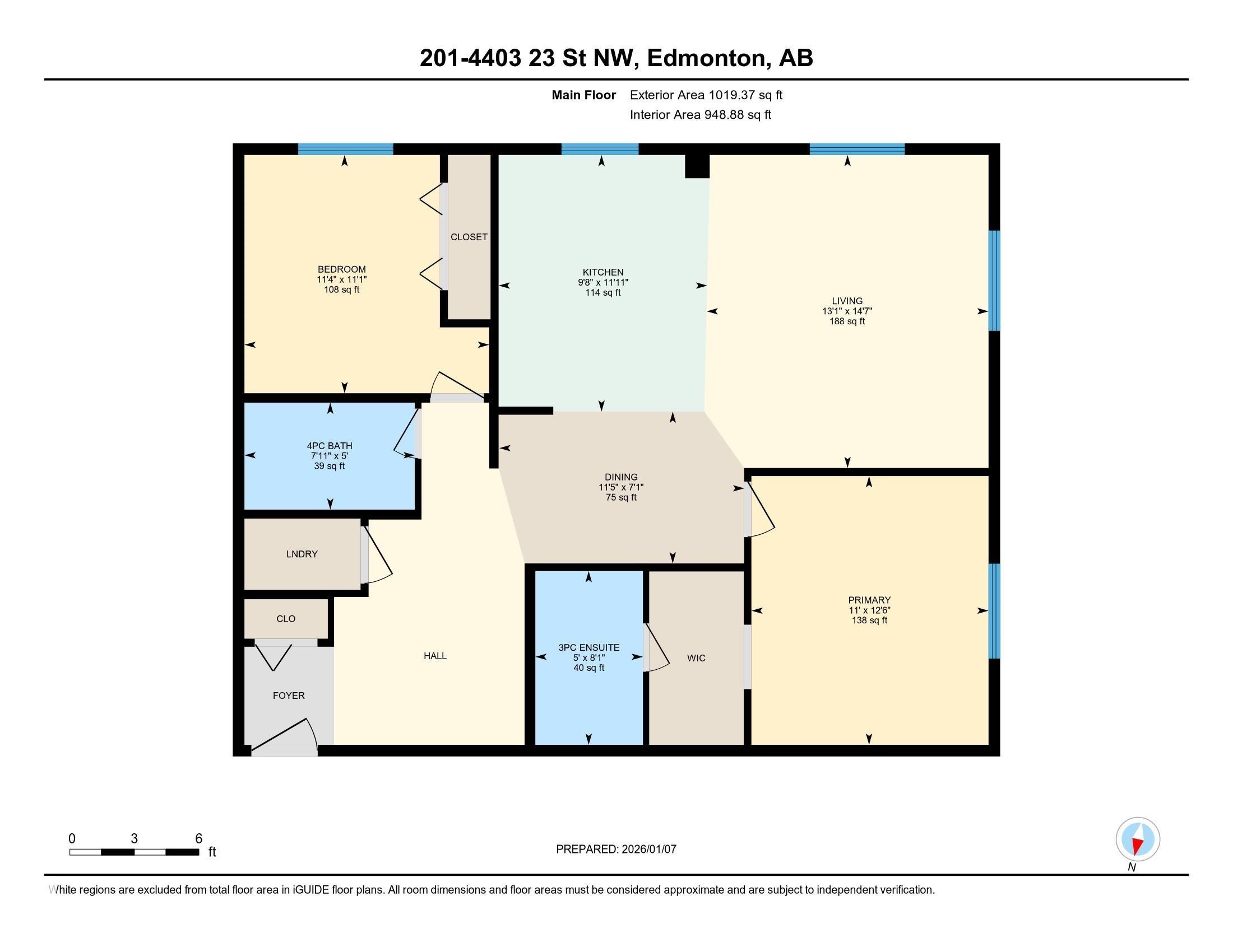 View of property floor plan - #201 4403 23 Street Nw, Edmonton, AB - Other