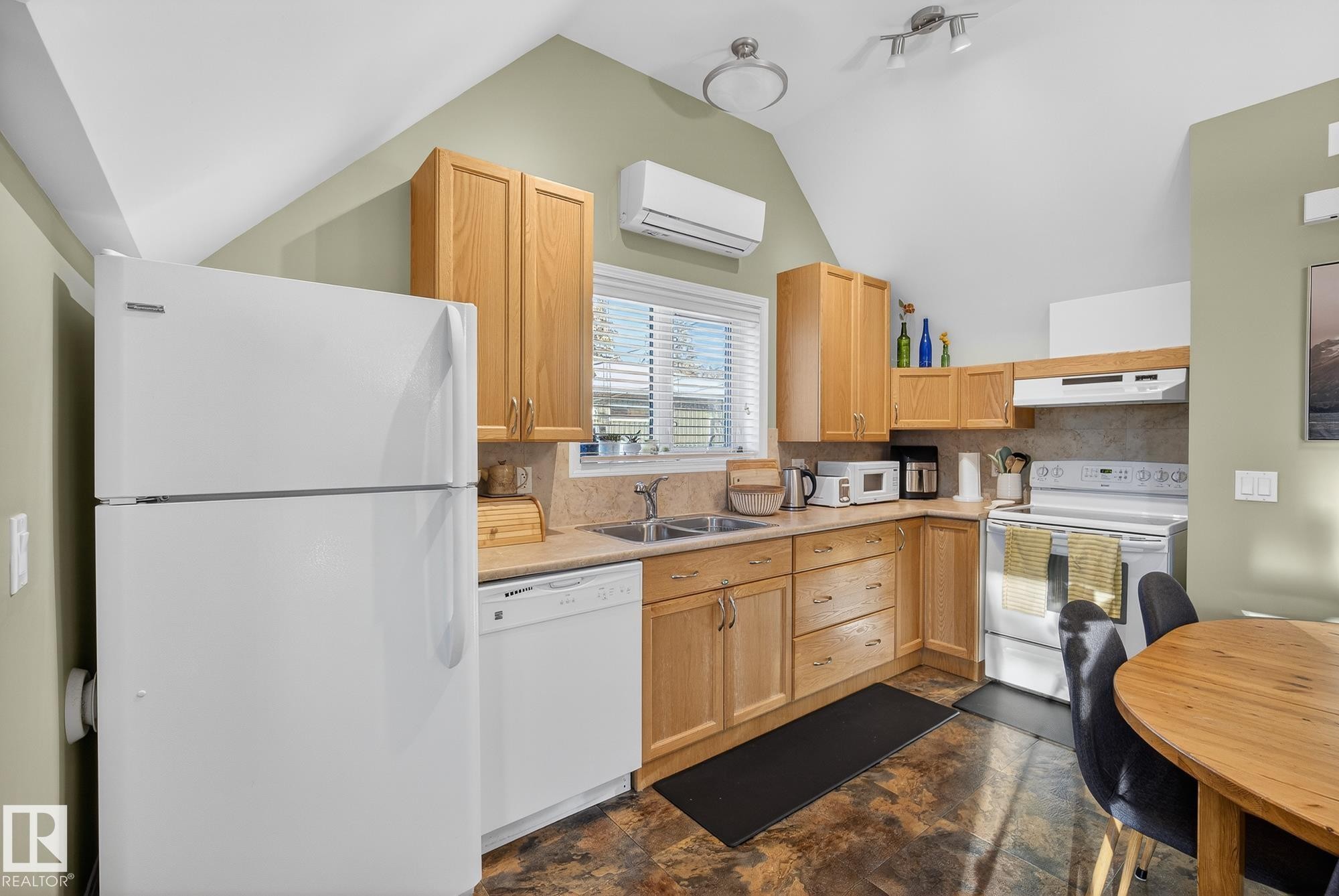 9302 93 Street, Edmonton, AB - Indoor Photo Showing Kitchen With Double Sink
