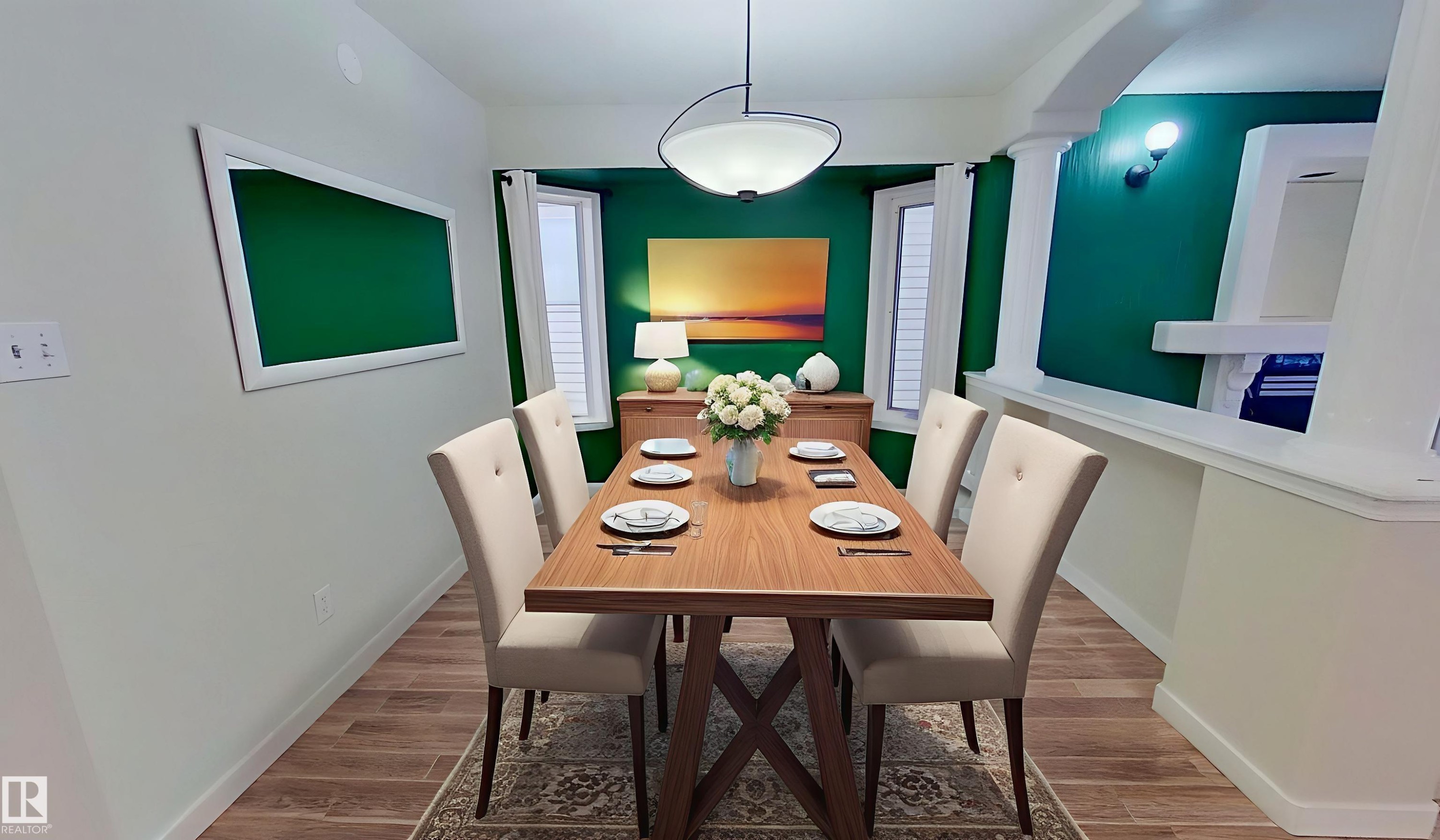 9331 103 Avenue, Edmonton, AB - Indoor Photo Showing Dining Room