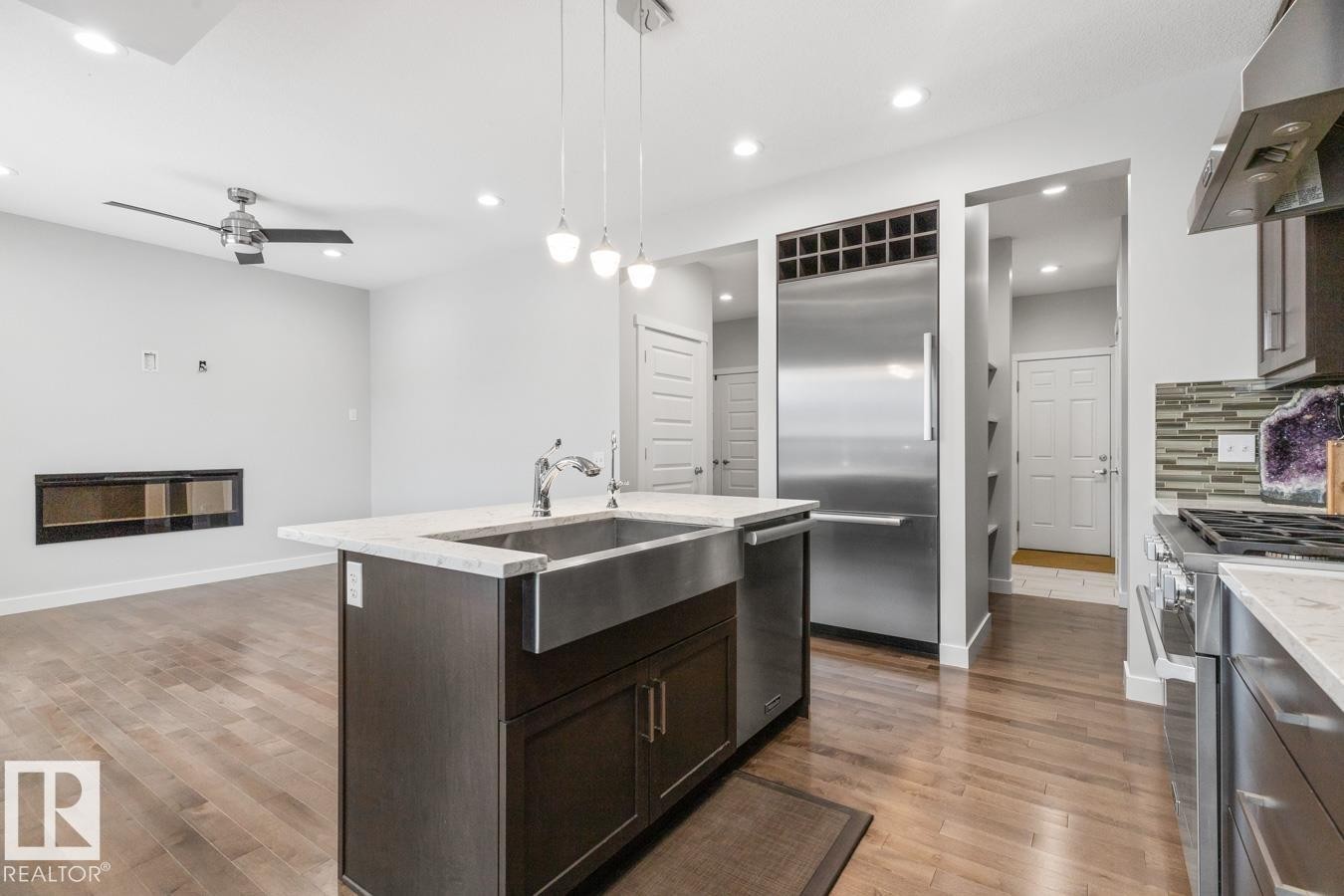 1723 168 Street, Edmonton, AB - Indoor Photo Showing Kitchen With Stainless Steel Kitchen With Upgraded Kitchen