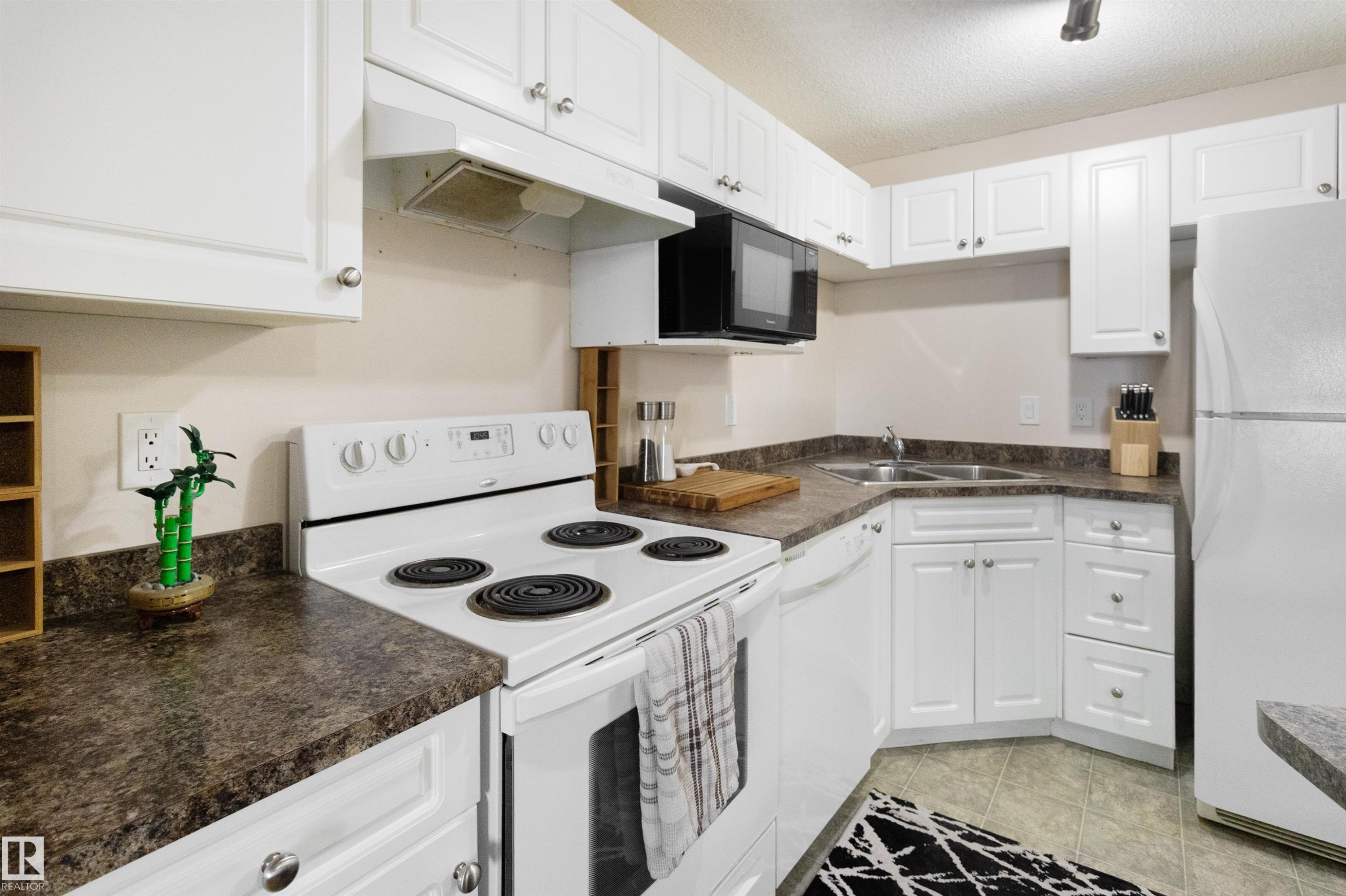 312 155 Edwards Drive, Edmonton, AB - Indoor Photo Showing Kitchen With Double Sink