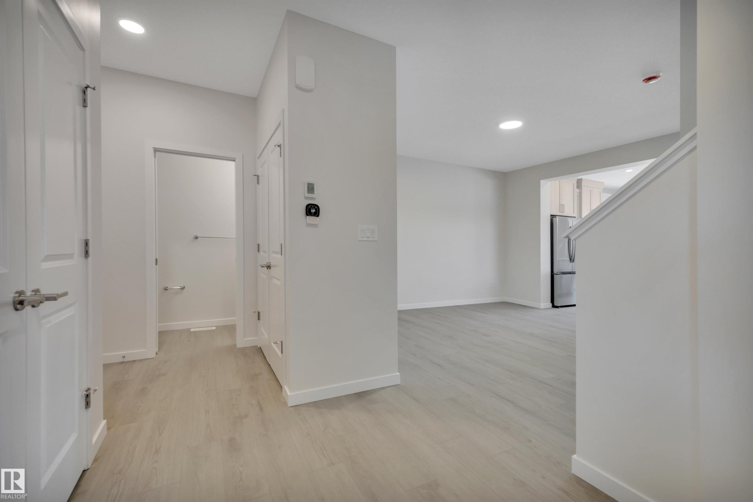 Corridor featuring recessed lighting and light wood finished floors - 5742 Hawthorn Common, Edmonton, AB - Indoor Photo Showing Other Room