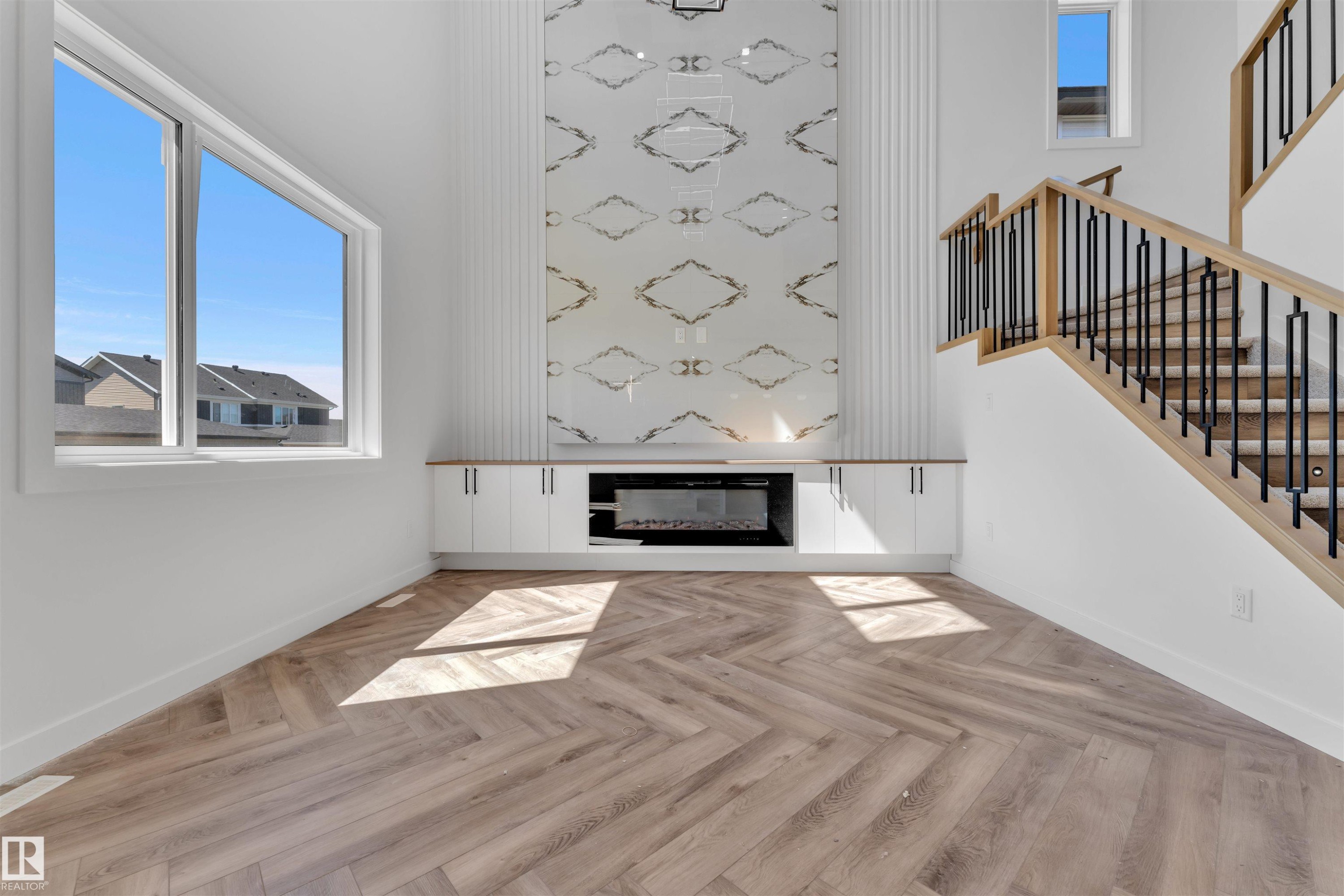 121 Lilac Close, Leduc, AB - Indoor With Fireplace