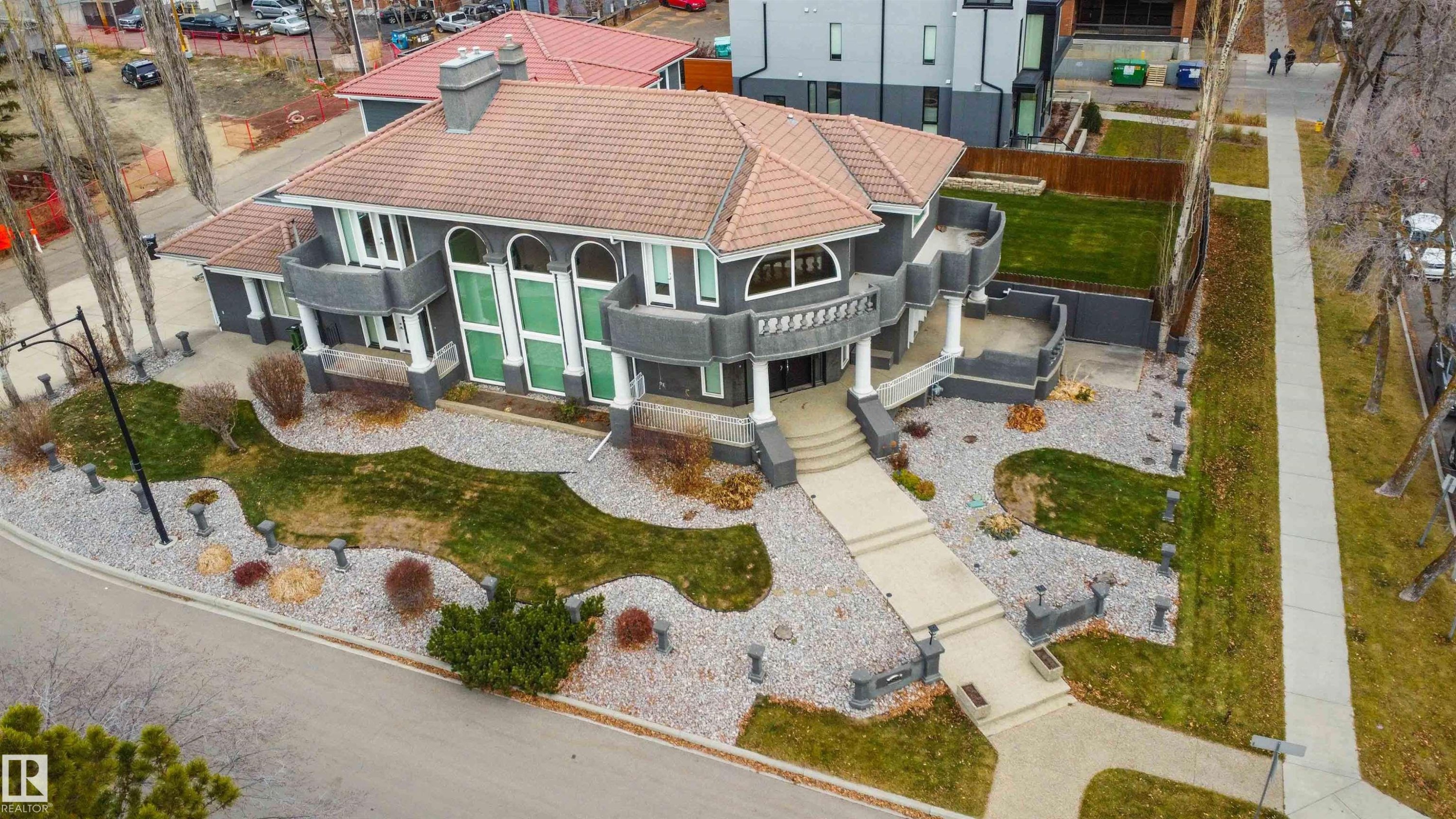 Drone / aerial view - 12428 103 Avenue Nw, Edmonton, AB - Outdoor