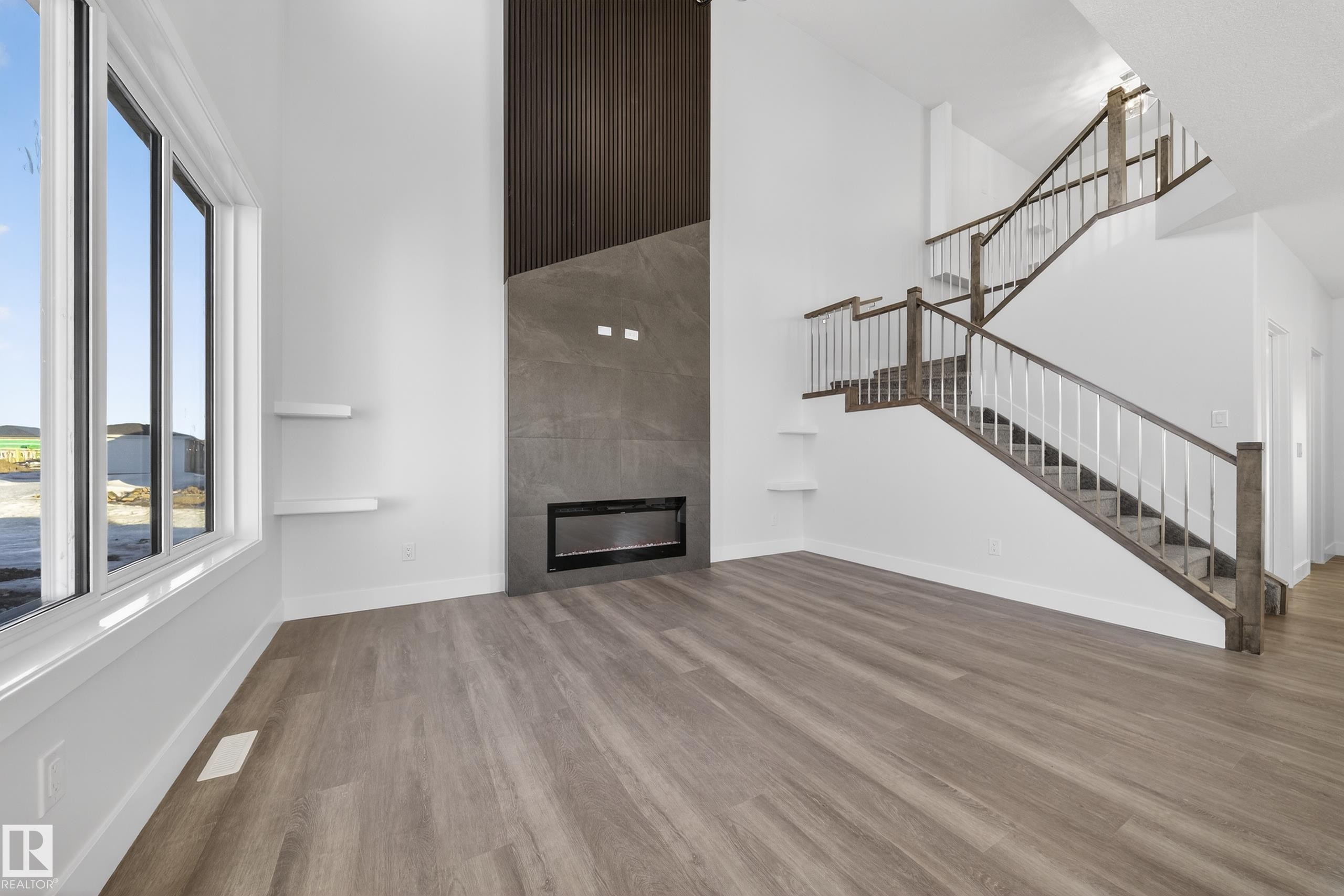 464 Crystal Creek Link, Leduc, AB - Indoor With Fireplace