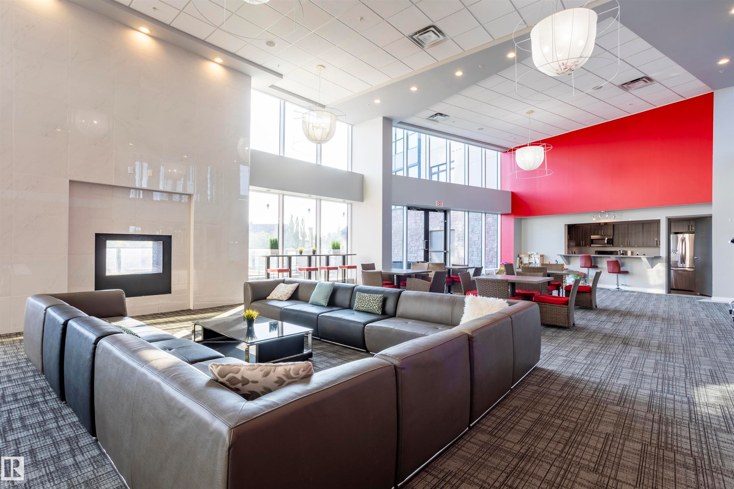 307 5151 Windermere Boulevard, Edmonton, AB - Indoor With Fireplace