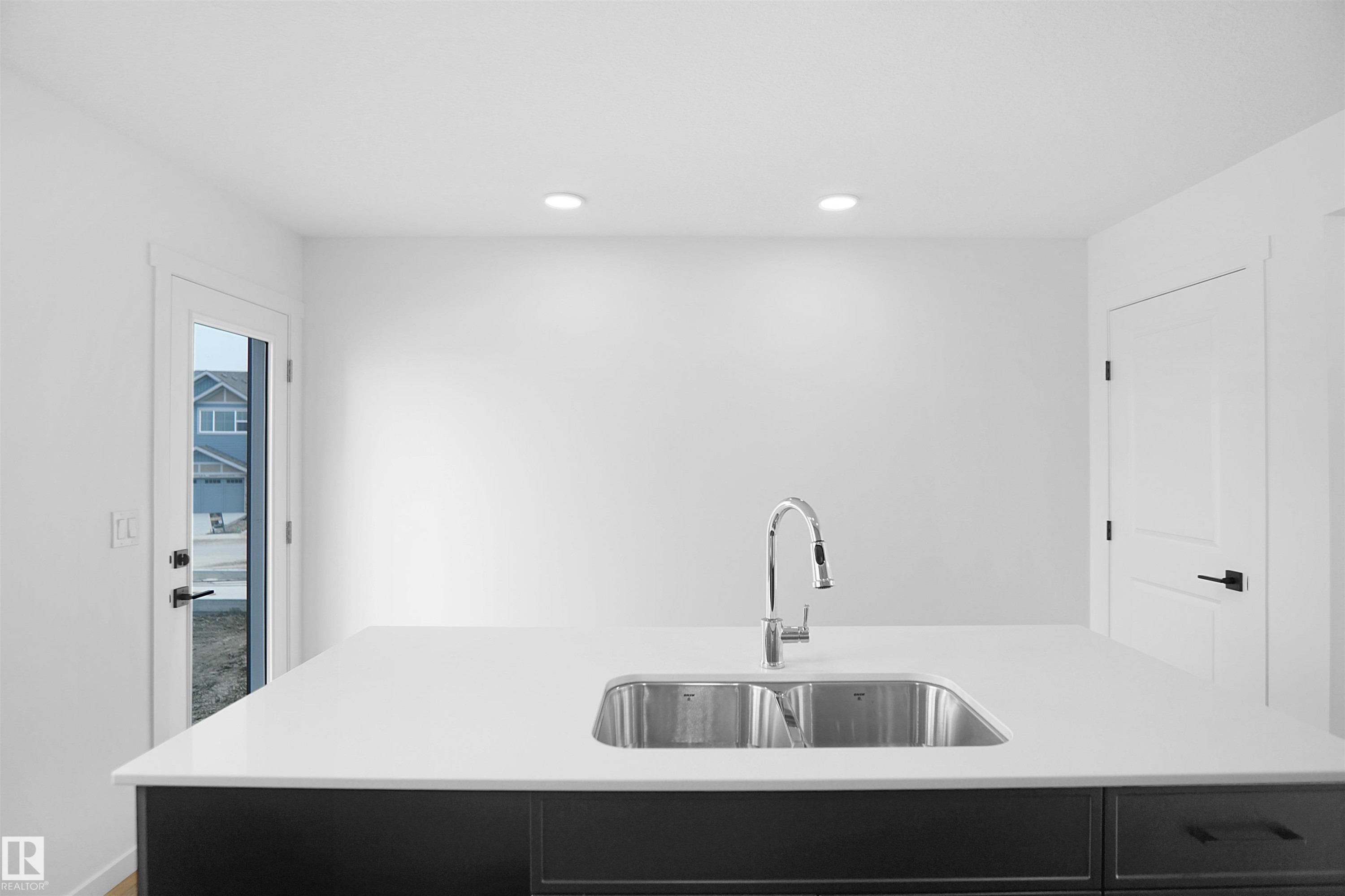 2119 210 Street, Edmonton, AB - Indoor Photo Showing Kitchen With Double Sink