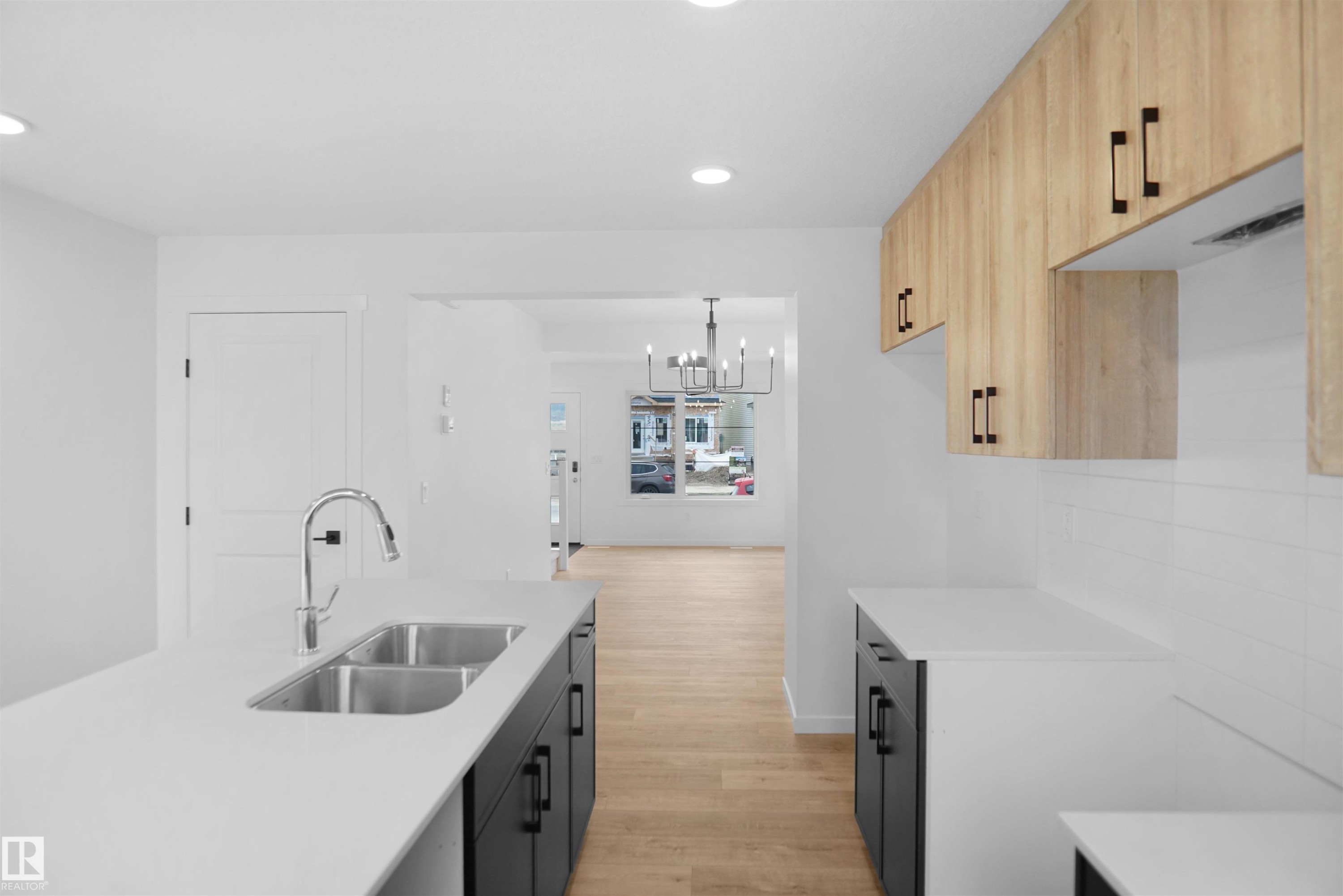2119 210 Street, Edmonton, AB - Indoor Photo Showing Kitchen With Double Sink
