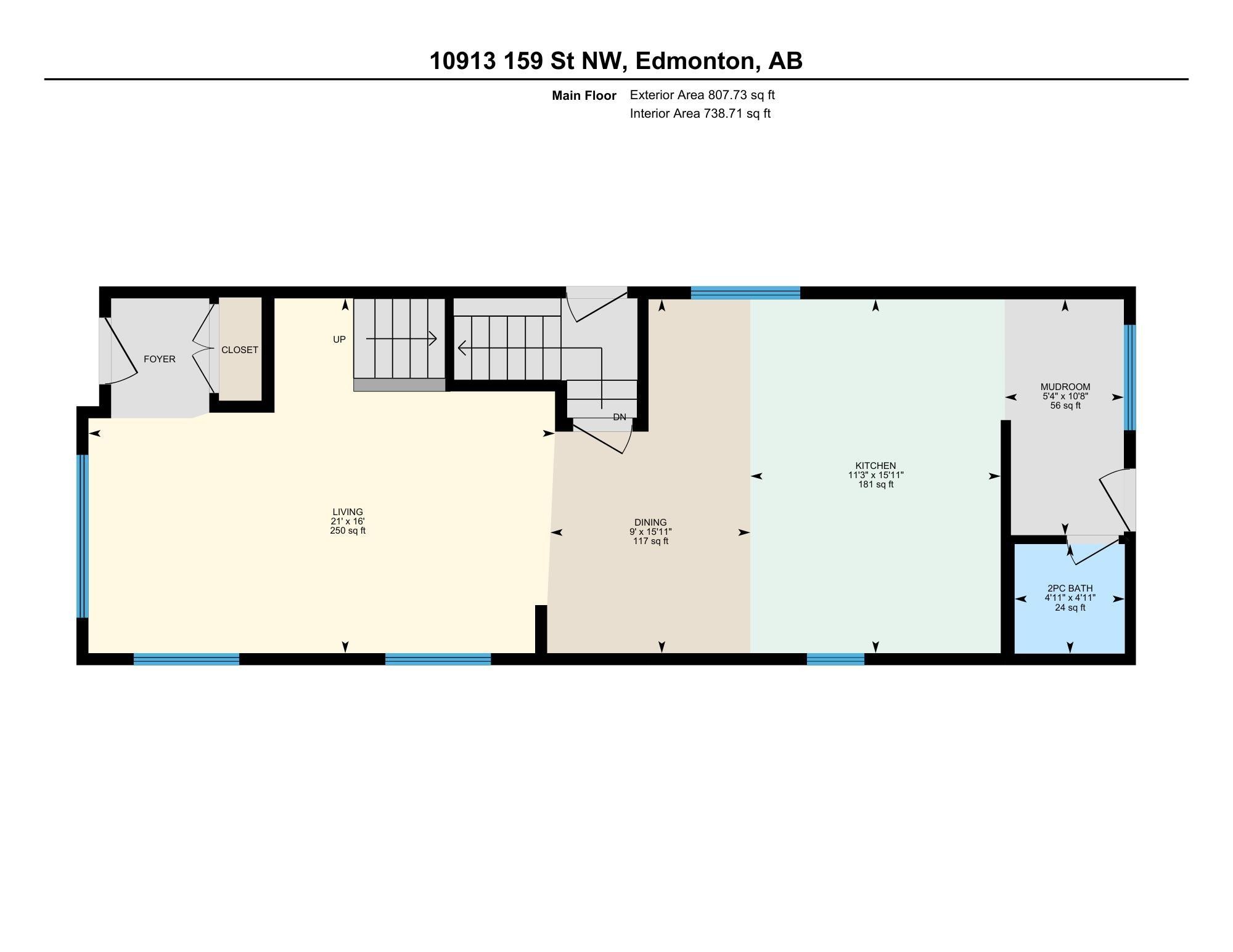 View of property floor plan - 10913 159 Street, Edmonton, AB - Other