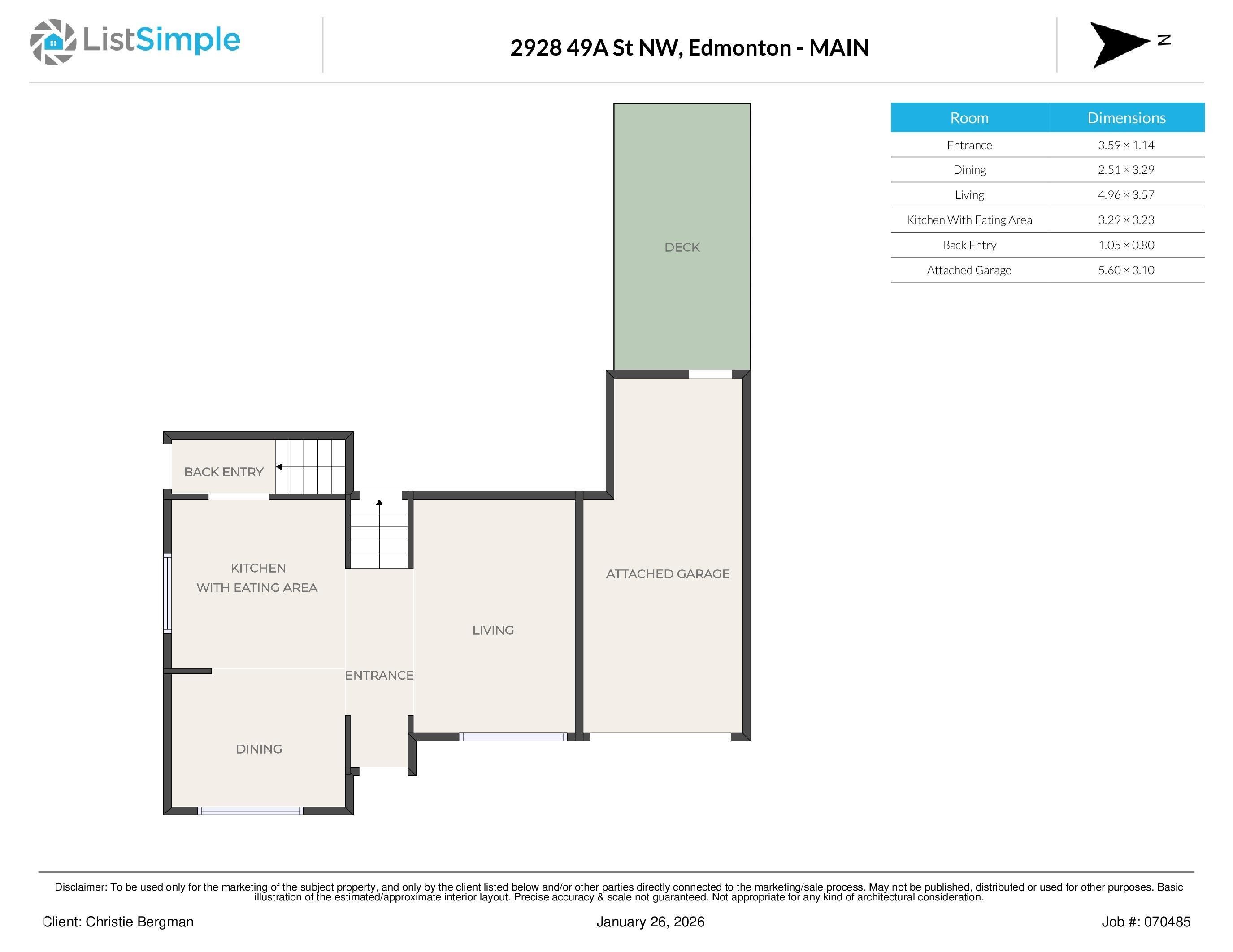 View of home floor plan - 2928 49A Street, Edmonton, AB - Other