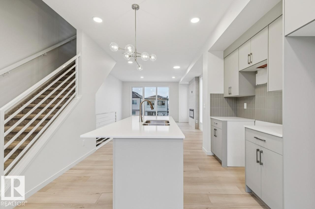 2604 Alces Way, Edmonton, AB - Indoor Photo Showing Kitchen With Double Sink