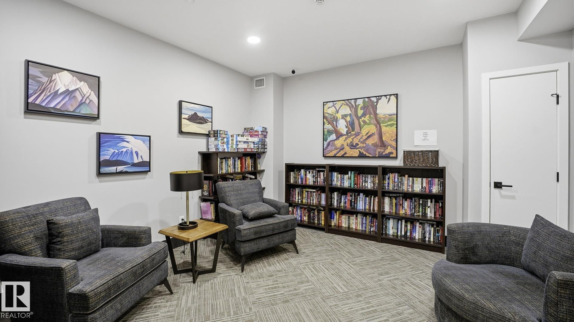 311 7463 May Common, Edmonton, AB - Indoor Photo Showing Living Room