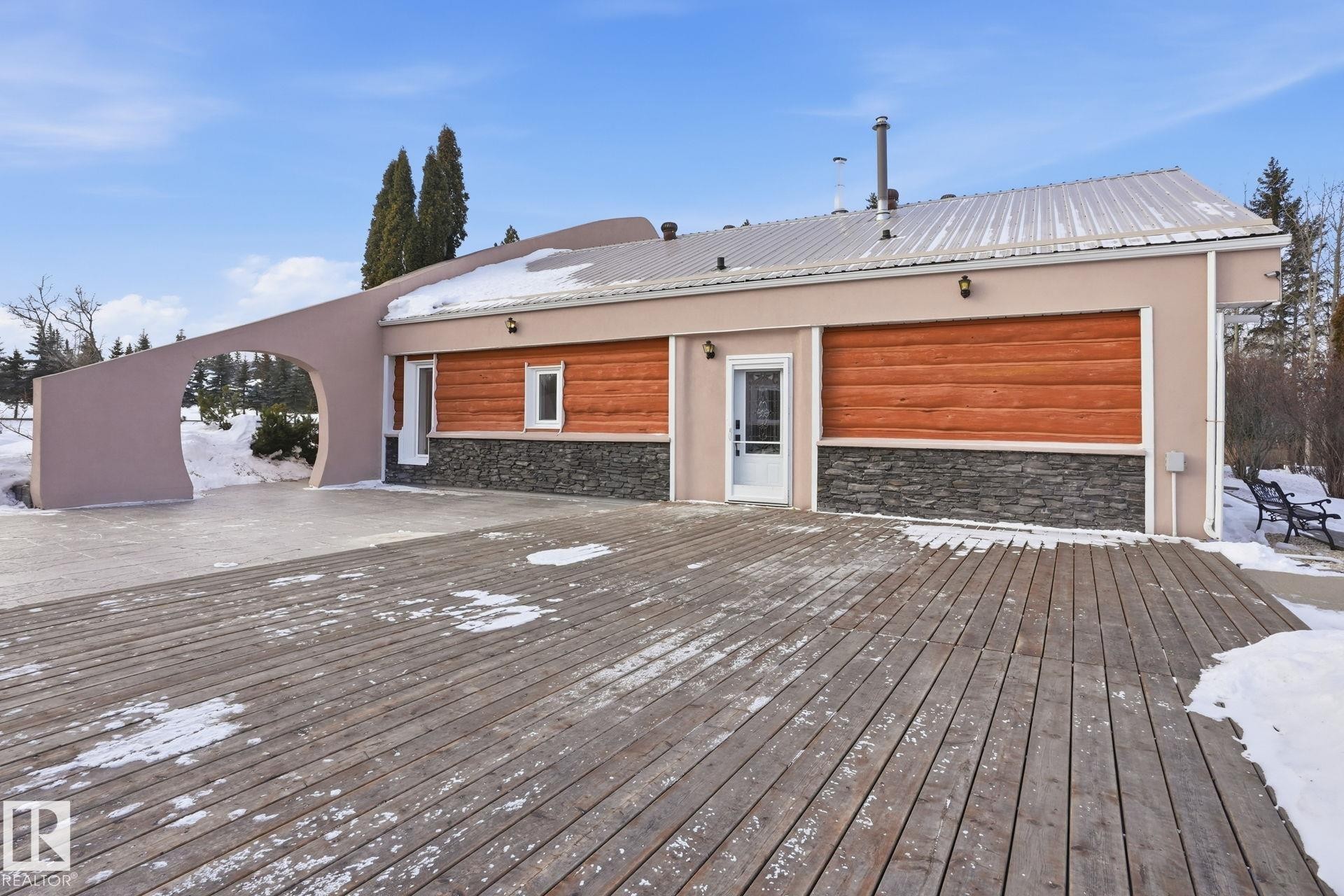 73078 Southshore Drive, Widewater, AB - Outdoor With Deck Patio Veranda With Exterior
