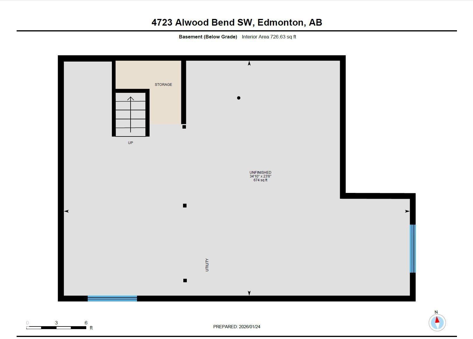 View of floor plan / room layout - 4723 Alwood Bend Bend Sw, Edmonton, AB - Other