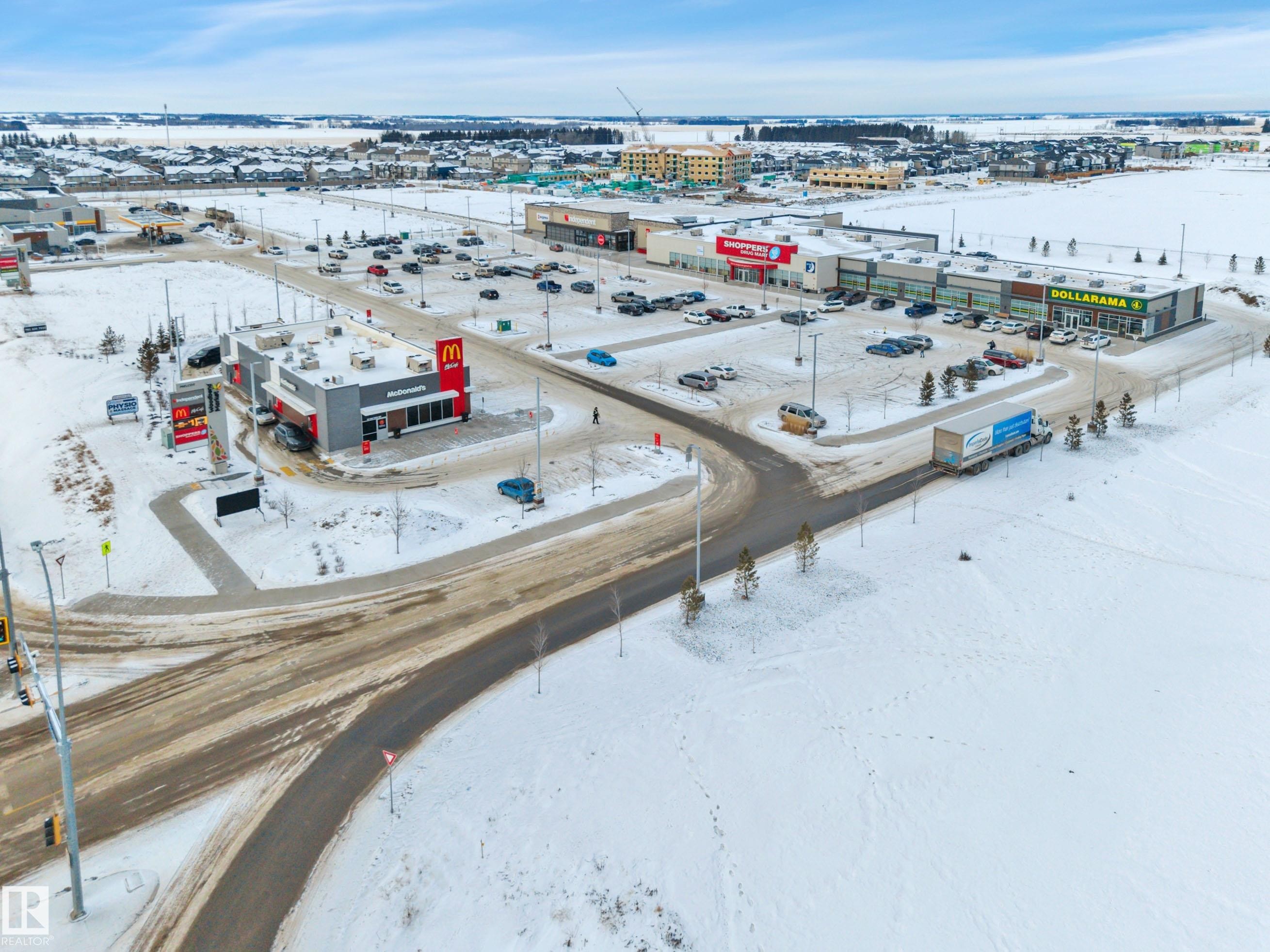 Drone / aerial view of a commercial area - 457 Aster Close, Leduc, AB - Outdoor With View