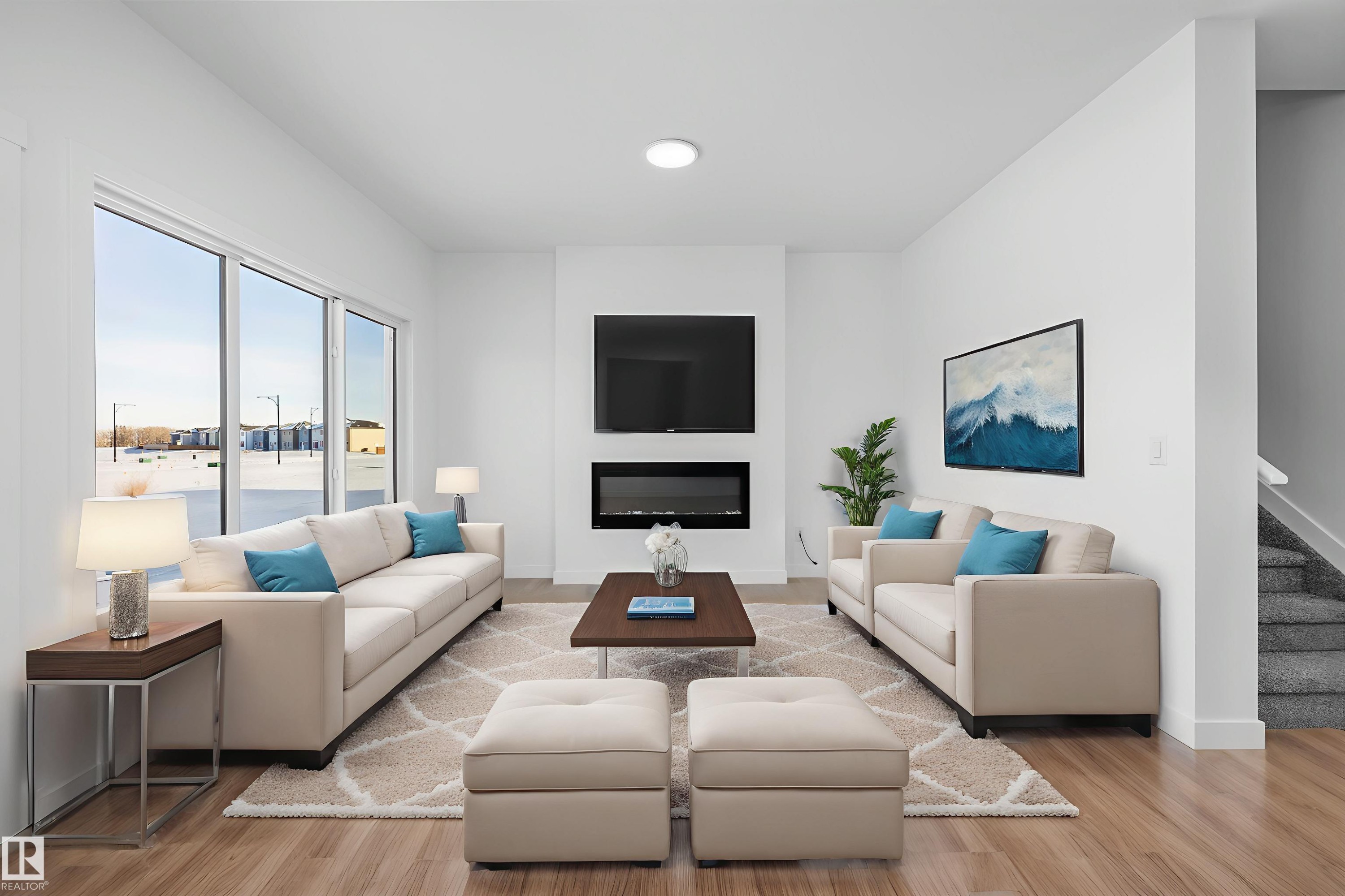 4182 Kinglet Drive, Edmonton, AB - Indoor Photo Showing Living Room