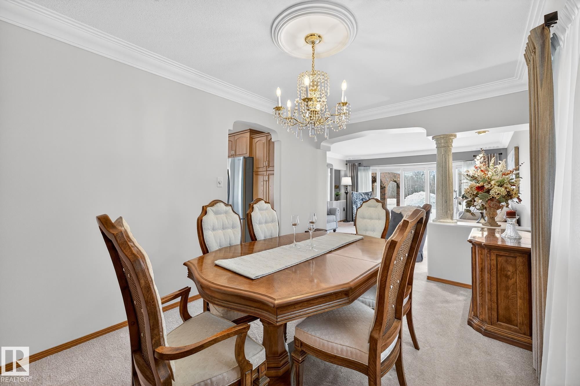 3455 Hill View Crescent, Edmonton, AB - Indoor Photo Showing Dining Room