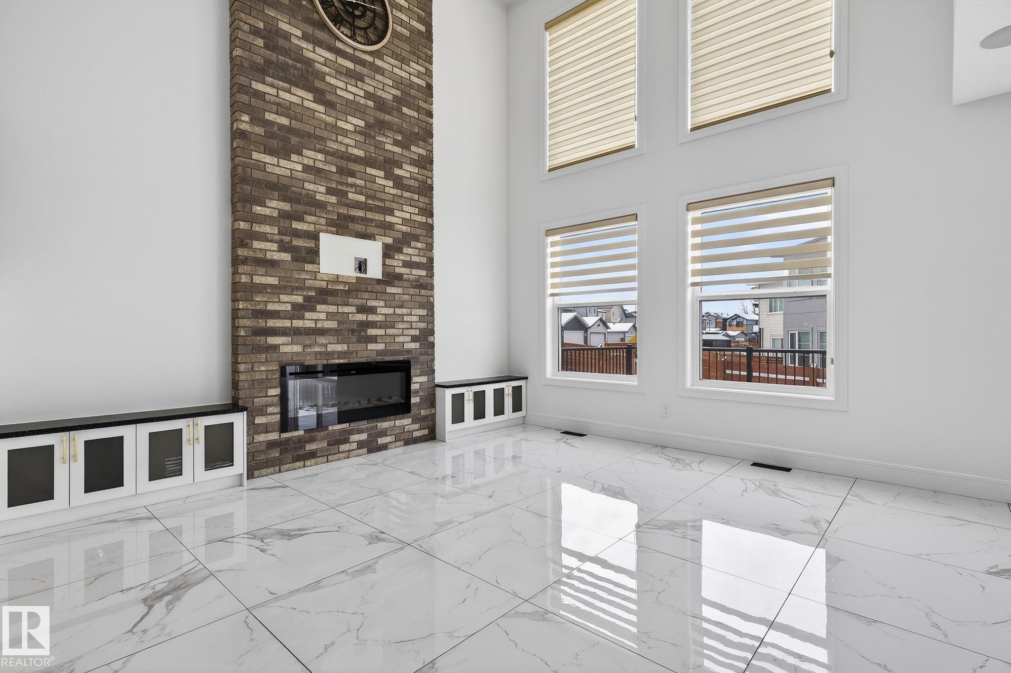 228 36 St Sw, Edmonton, AB - Indoor With Fireplace