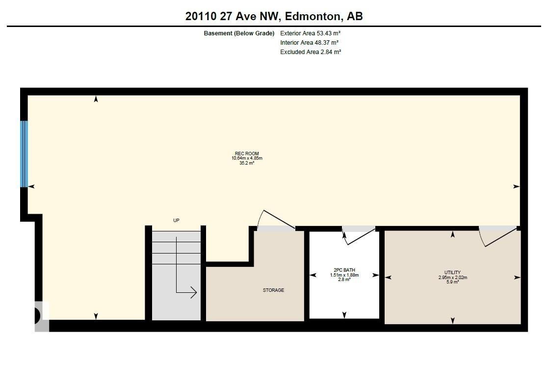 View of home floor plan - 20110 27 Avenue, Edmonton, AB - Other