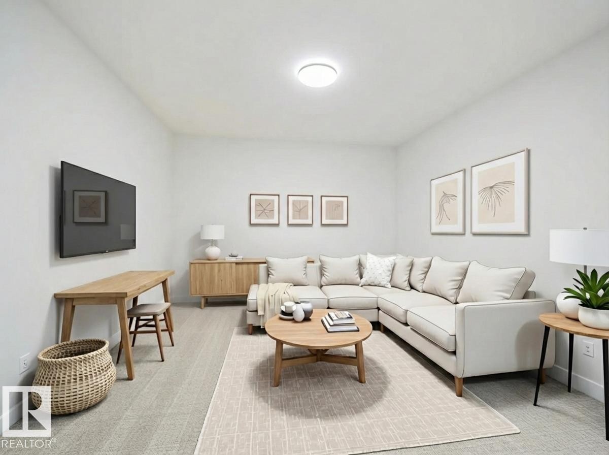 4631 Kinsella Landing, Edmonton, AB - Indoor Photo Showing Living Room