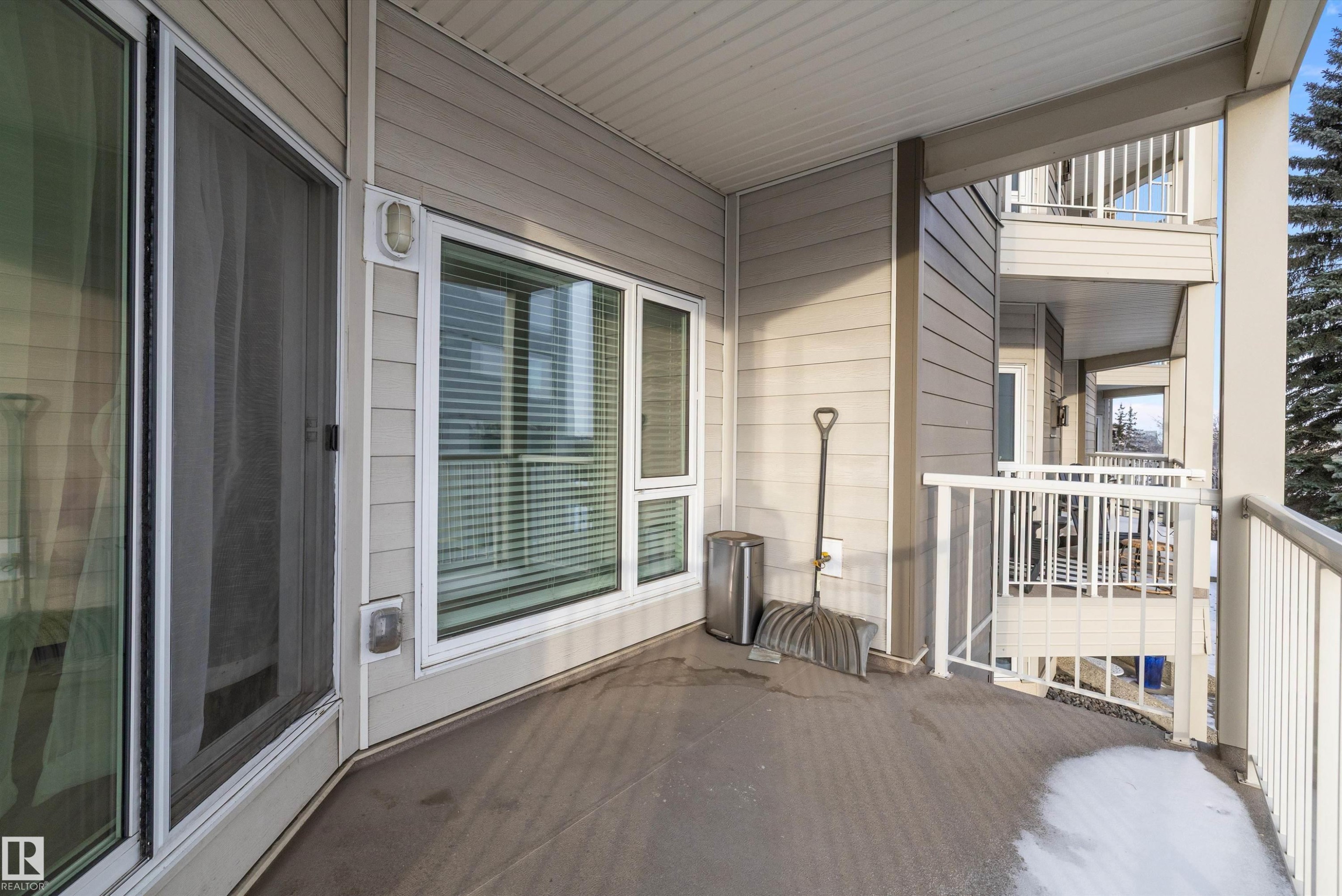 View of balcony - 205 10809 Saskatchewan Drive, Edmonton, AB - Outdoor With Exterior